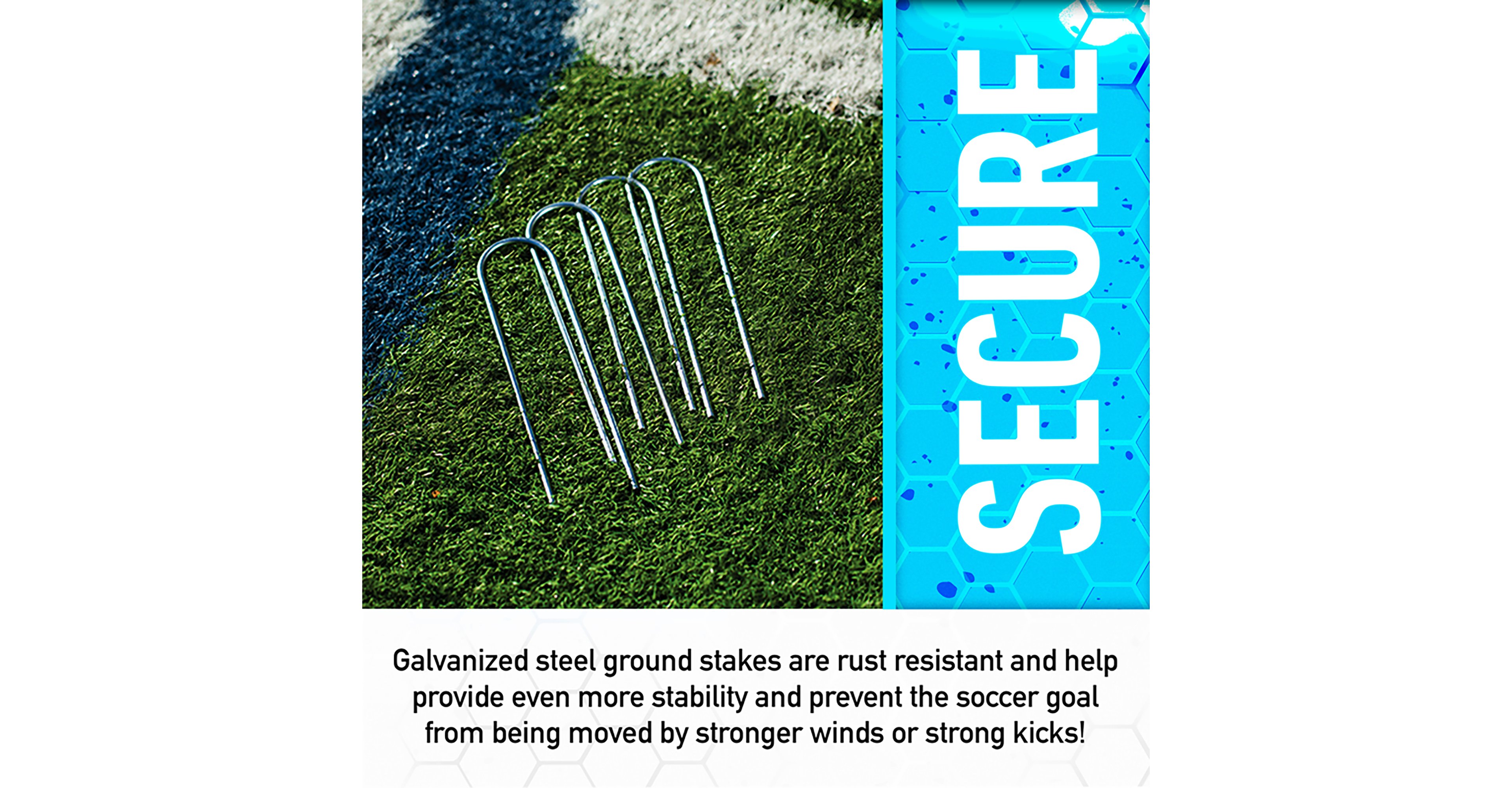 Franklin Sports Galvanized Steel 4' x 6' Folding Goal
