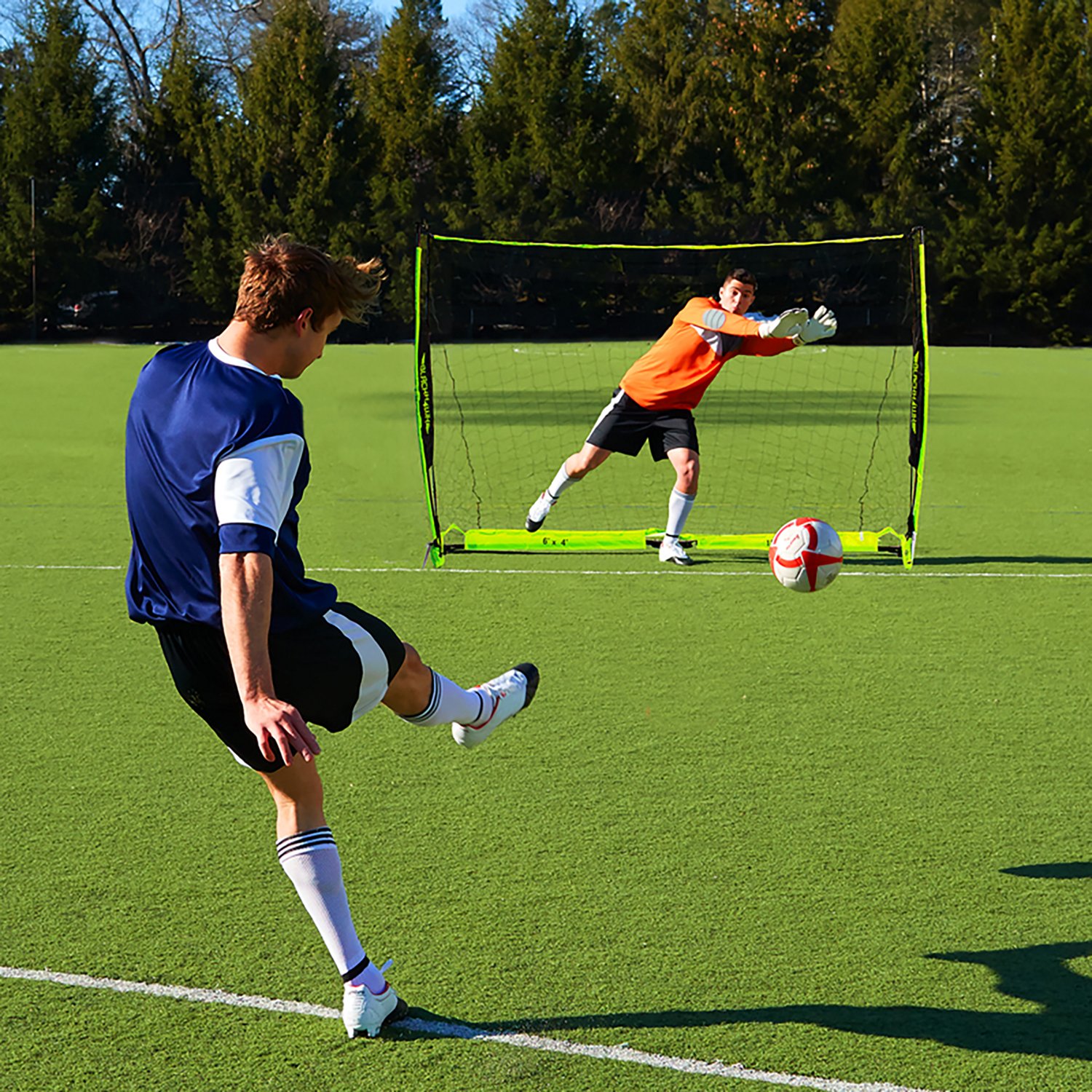 Franklin Sports Blackhawk Deluxe Flexpro Portable 6' x 4' Soccer Goal - view number 2