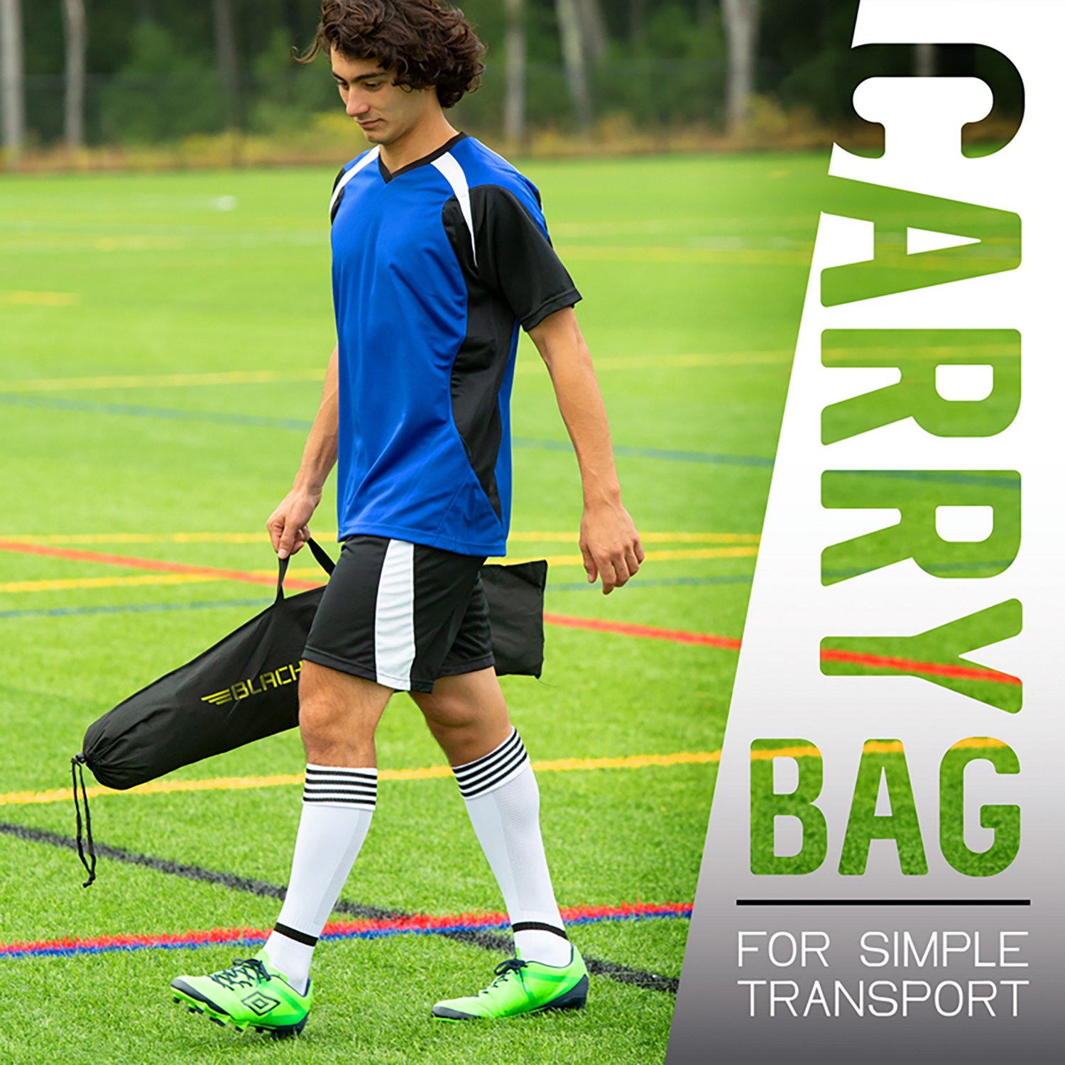 Franklin Sports Blackhawk Deluxe Flexpro Portable 6' x 4' Soccer Goal - view number 3