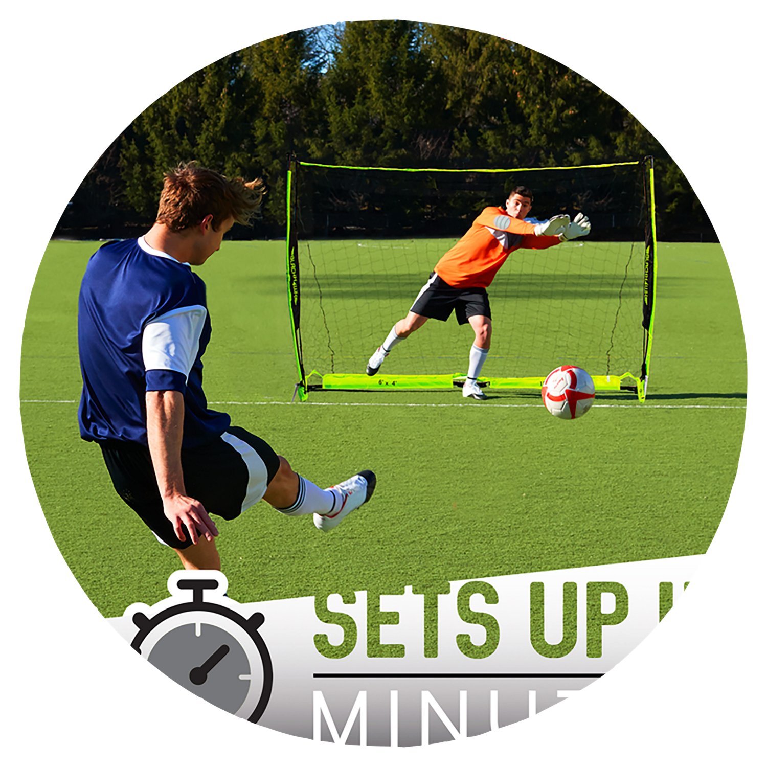 Franklin Sports Blackhawk Deluxe Flexpro Portable 6' x 4' Soccer Goal - view number 4