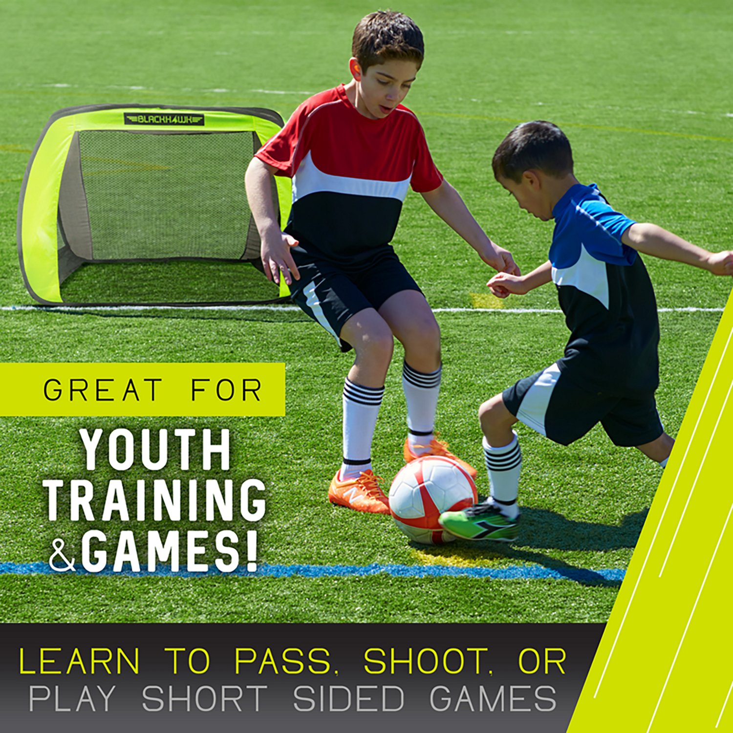 Franklin Sports Blackhawk Junior 51" x 38" Pop Up Goal - view number 7