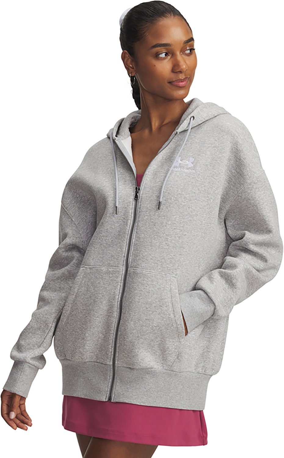 Under Armour Women's Icon Fleece Oversized Full-Zip Sweatshirt
