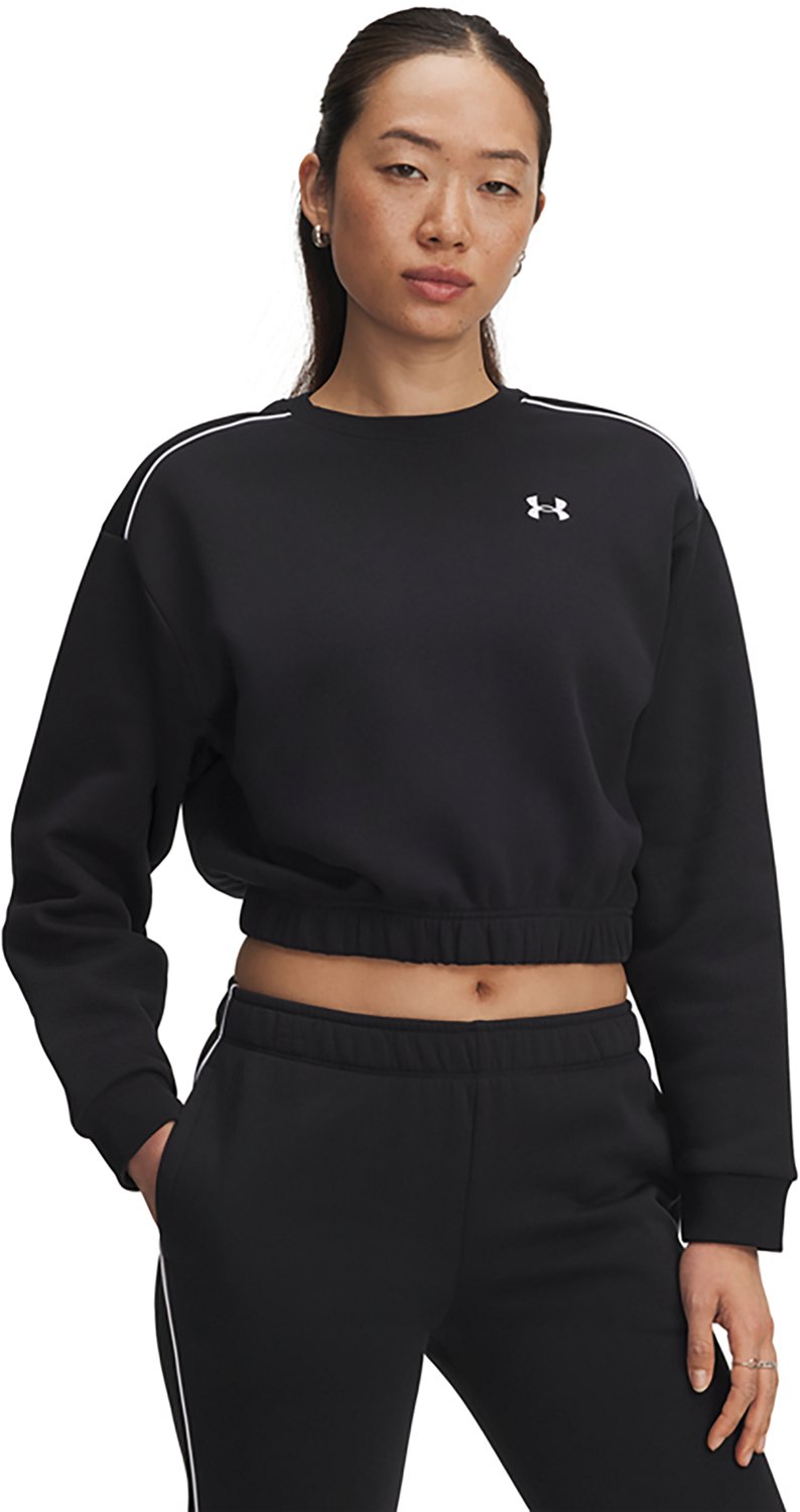 Under Armour Women's Rival Fleece Piped Crew Sweatshirt