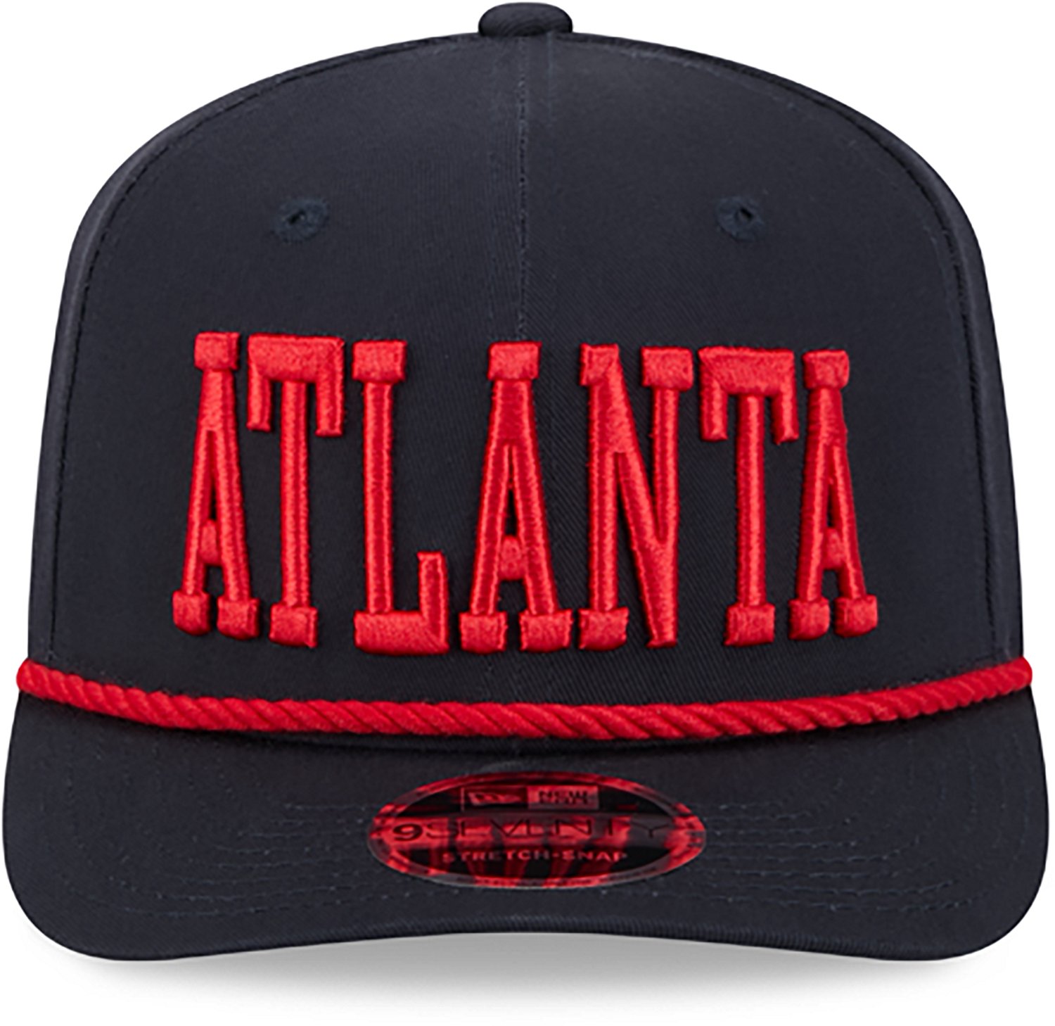 New Era Men's Atlanta Braves Cotton Wordmark 9SEVENTY SS Cap - view number 2