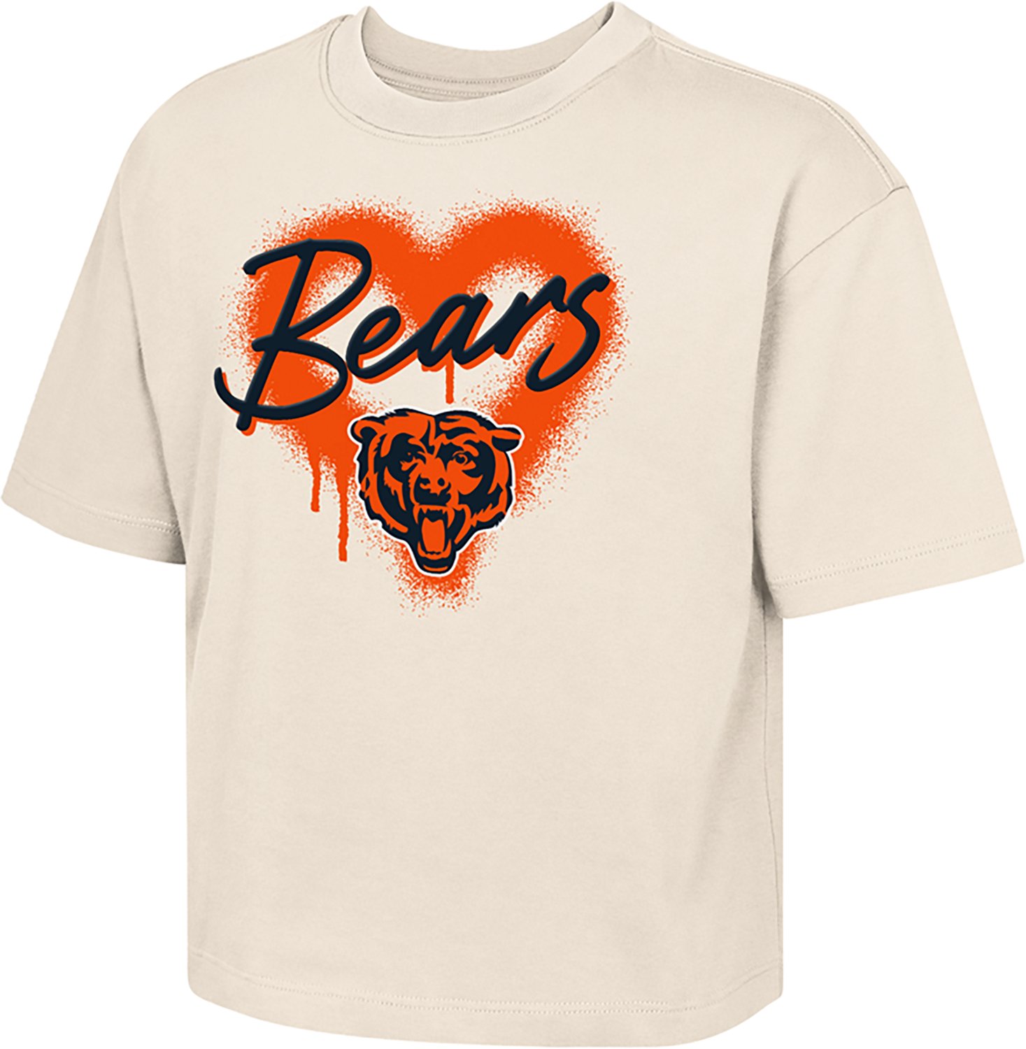 Outerstuff Girls' Bears Spray Heart Boxy T-shirt - view number 2
