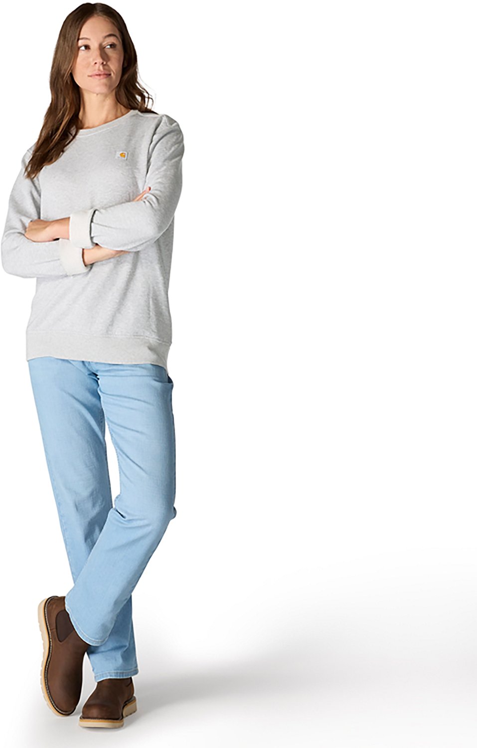 Carhartt Women's Relaxed Fit Midweight French Terry Crew Neck Sweatshirt - view number 5