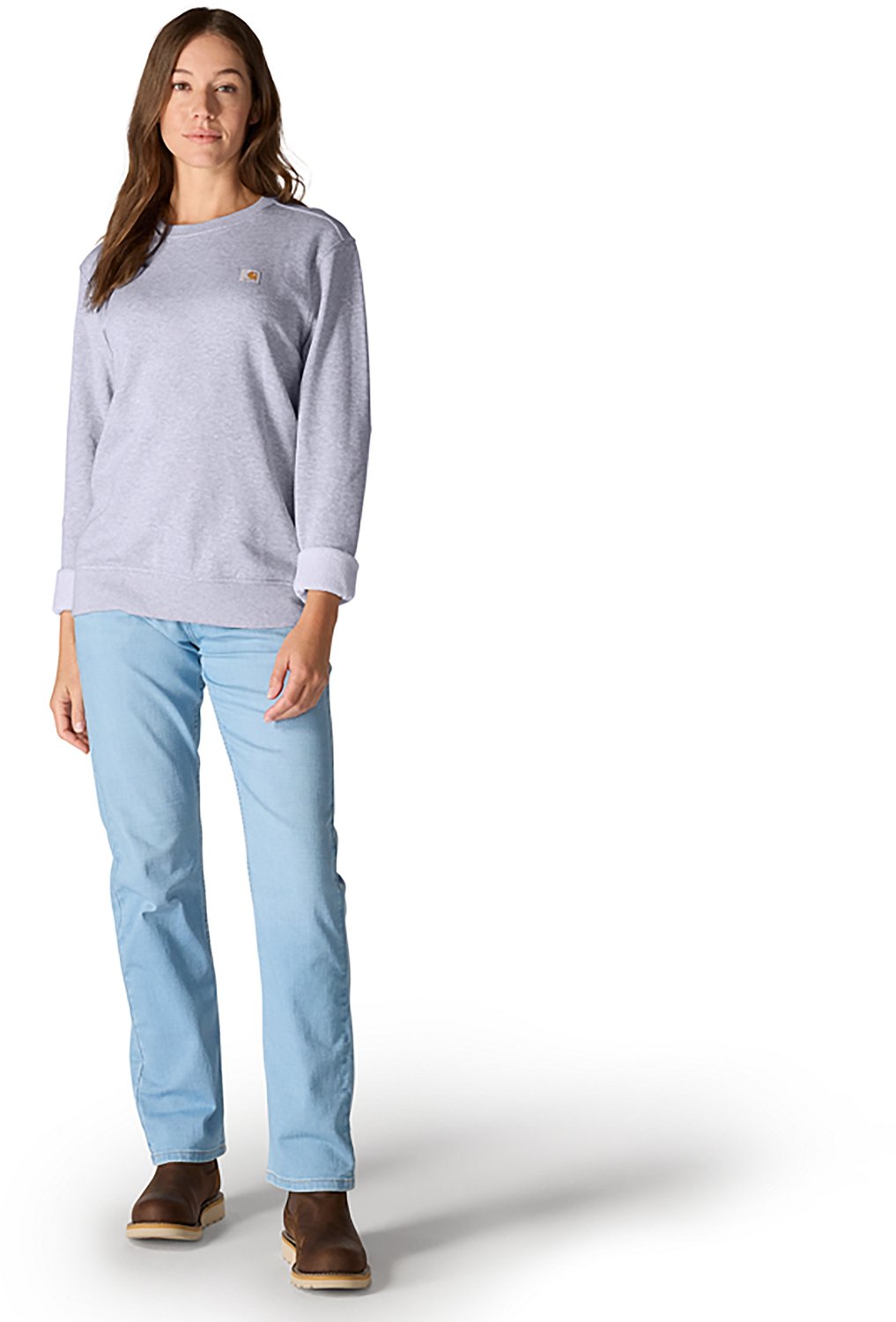 Carhartt Women's Relaxed Fit Midweight French Terry Crew Neck Sweatshirt - view number 4