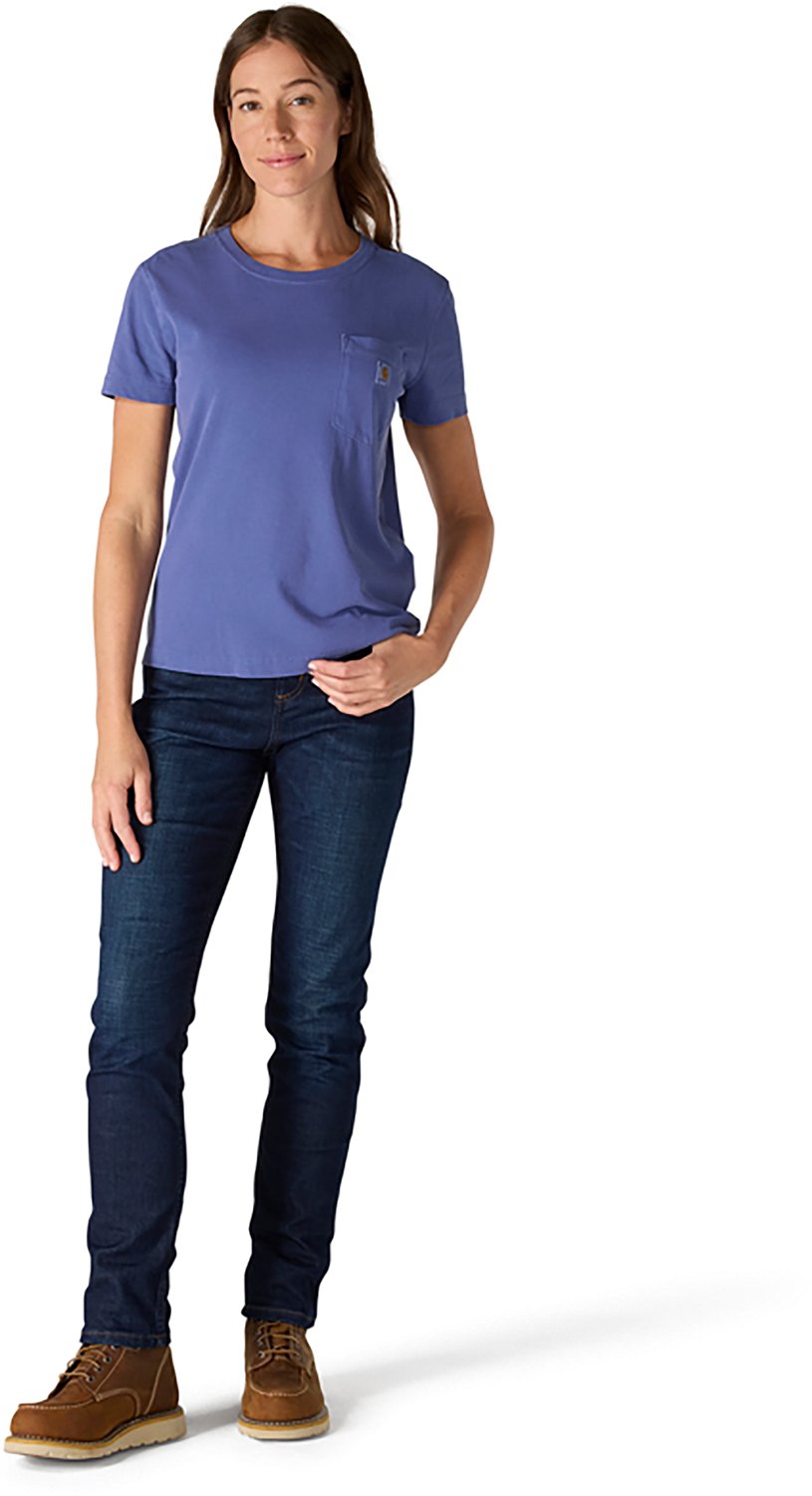 Carhartt Women's Short Sleeve Garment Dye Pocket T-shirt                                                                         - view number 2