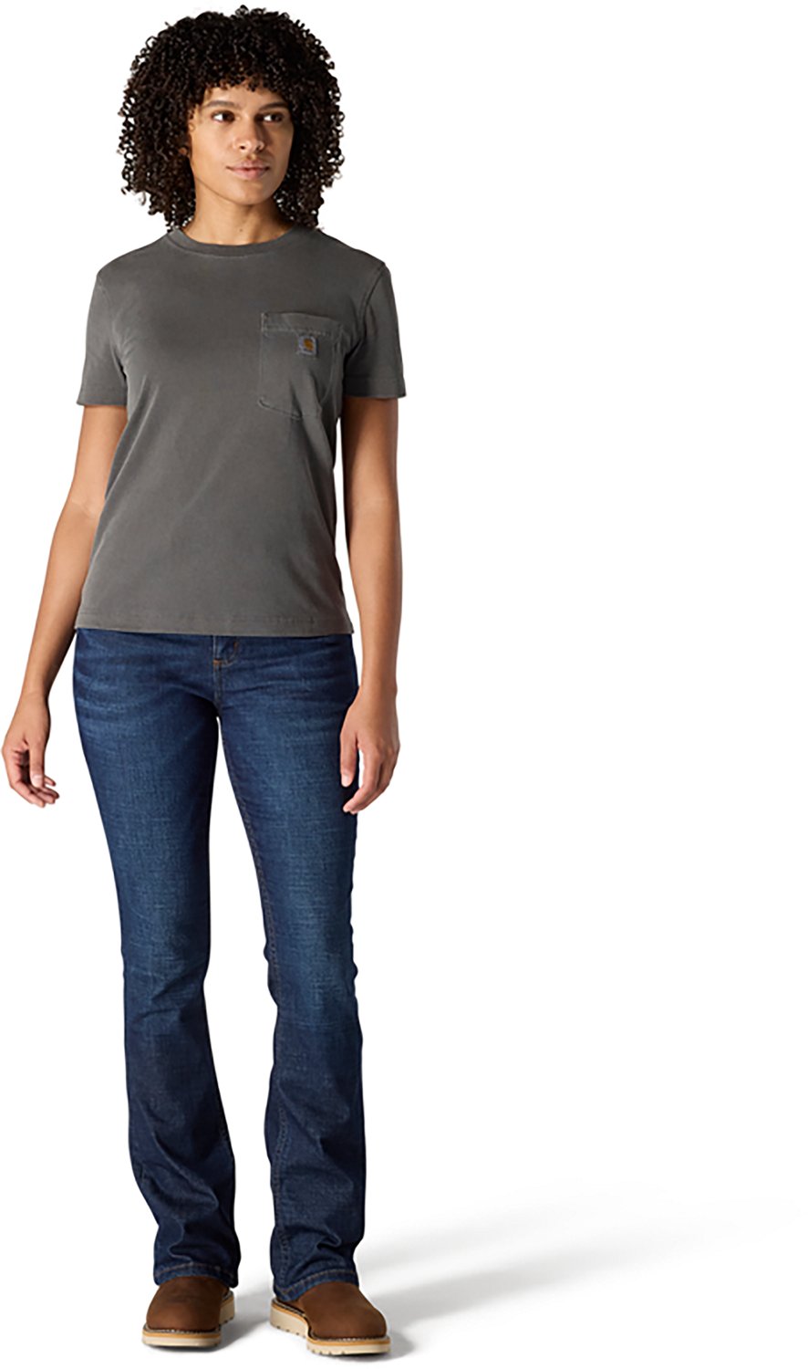 Carhartt Women's Short Sleeve Garment Dye Pocket T-shirt                                                                         - view number 5