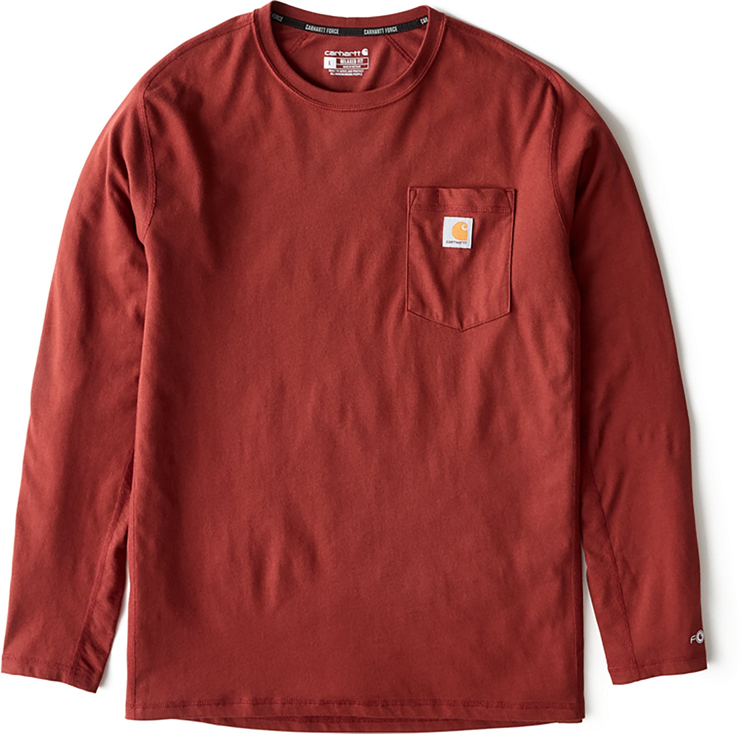 Carhartt Men's Force Relaxed Fit Midweight Pocket Long Sleeve T-shirt. - view number 5