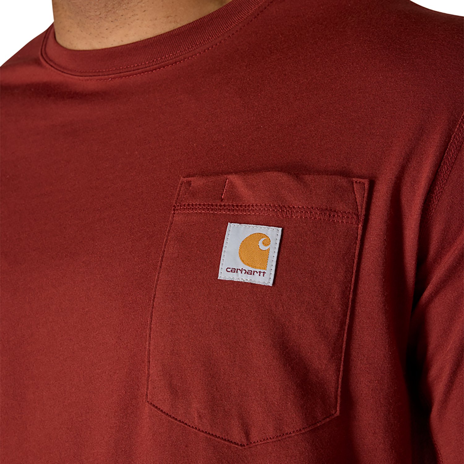 Carhartt Men's Force Relaxed Fit Midweight Pocket Long Sleeve T-shirt. - view number 3