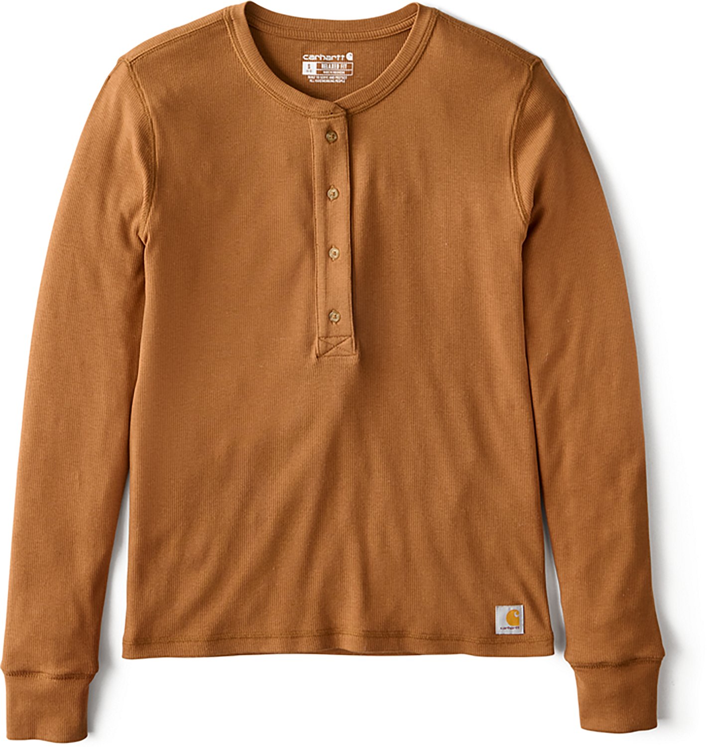 Carhartt Women's TENCEL Fiber Series Relaxed Fit Long Sleeve Henley Shirt - view number 6