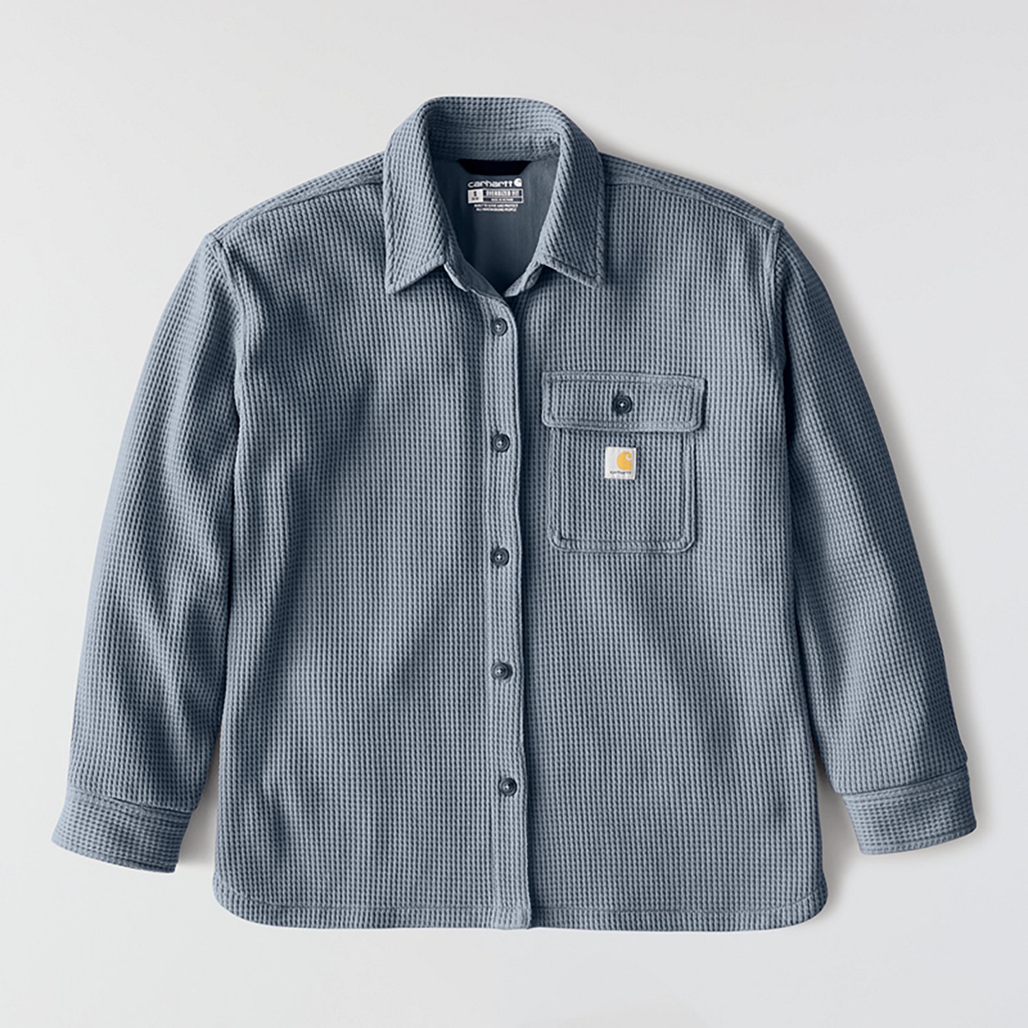 Carhartt Women's Heavyweight Waffle Knit Long Sleeve Button Up Shirt - view number 6