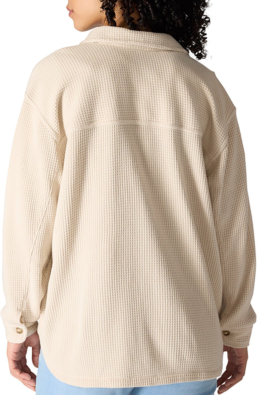 Carhartt Women's Heavyweight Waffle Knit Long Sleeve Button Up Shirt - view number 2