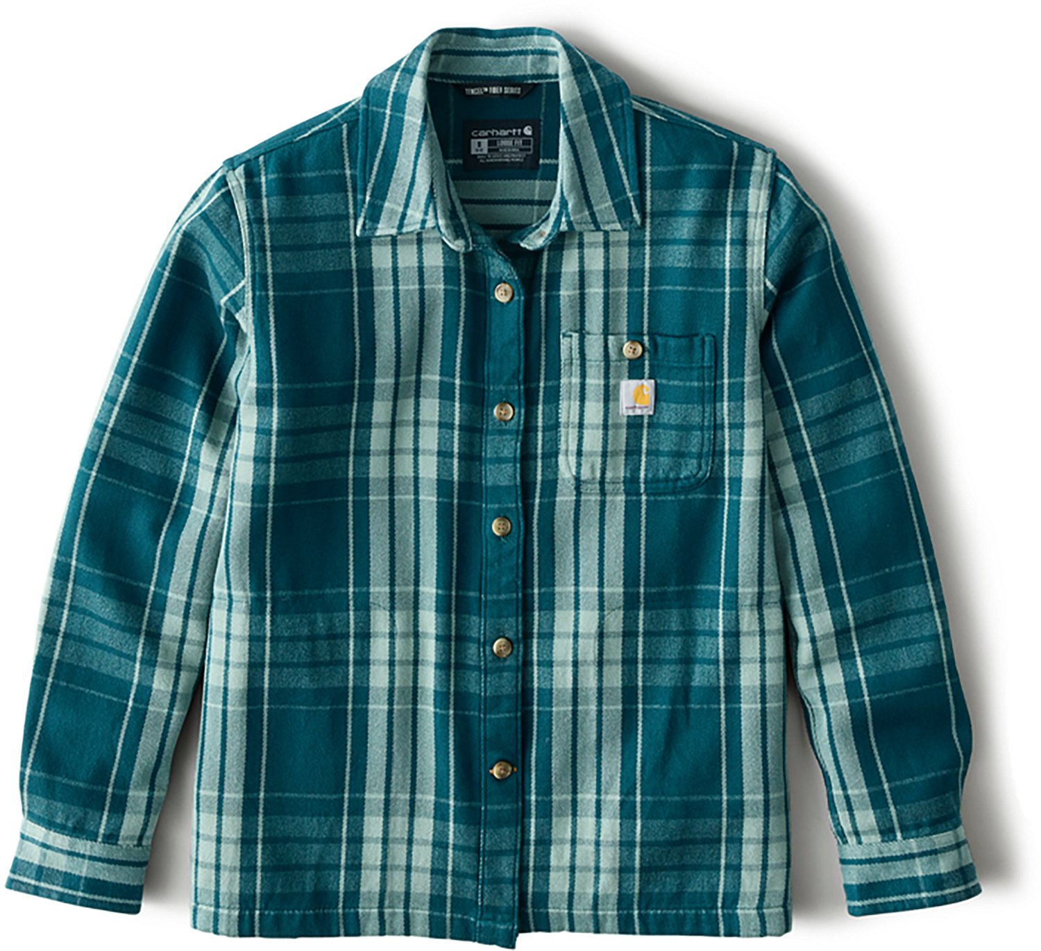 Carhartt Women's TENCEL Twill Plaid Button Up Shirt - view number 6