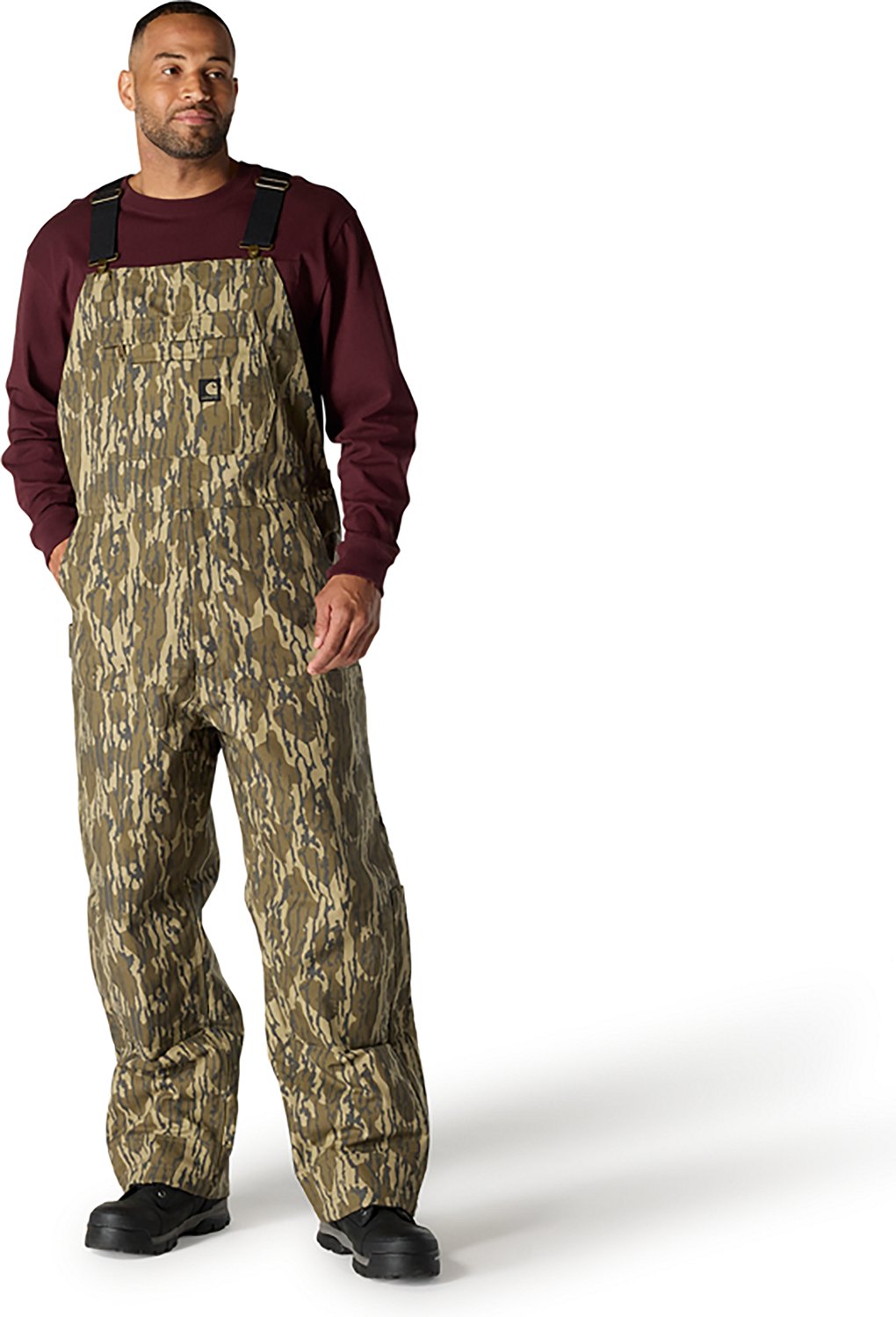 Carhartt Men's Rugged Flex Duck Loose Fit Insulated Camo Bib Overalls