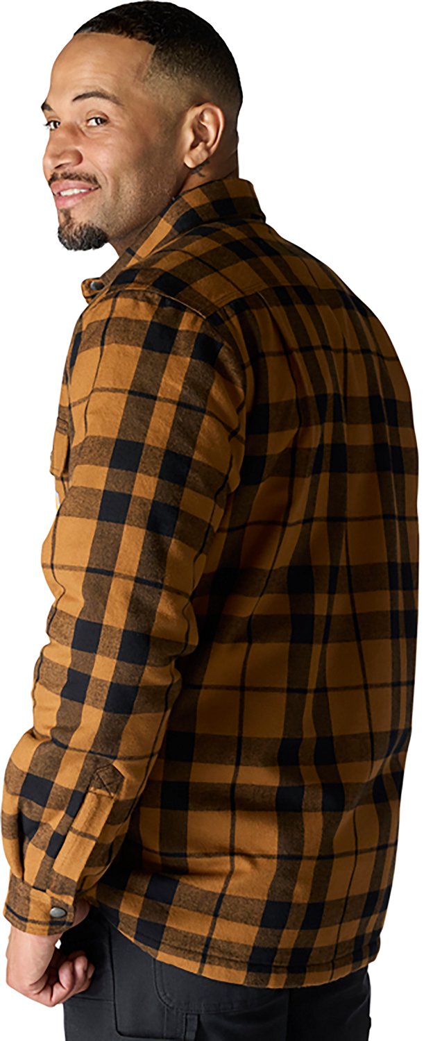 Carhartt Men's Relaxed Fit Flannel Sherpa-Lined Shirt Jac - view number 3
