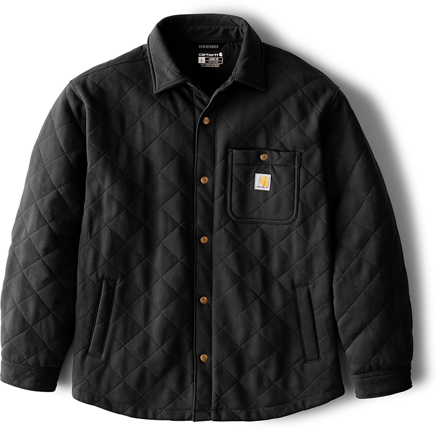 Carhartt Men's Heavyweight Quilted Snap Front Shirt Jac - view number 6
