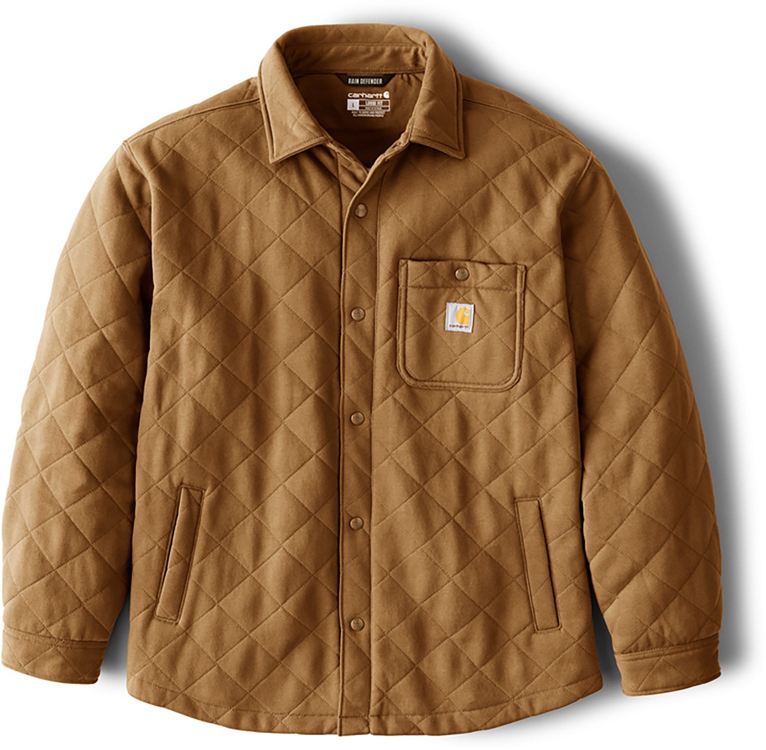 Carhartt Men's Heavyweight Quilted Snap Front Shirt Jac - view number 5