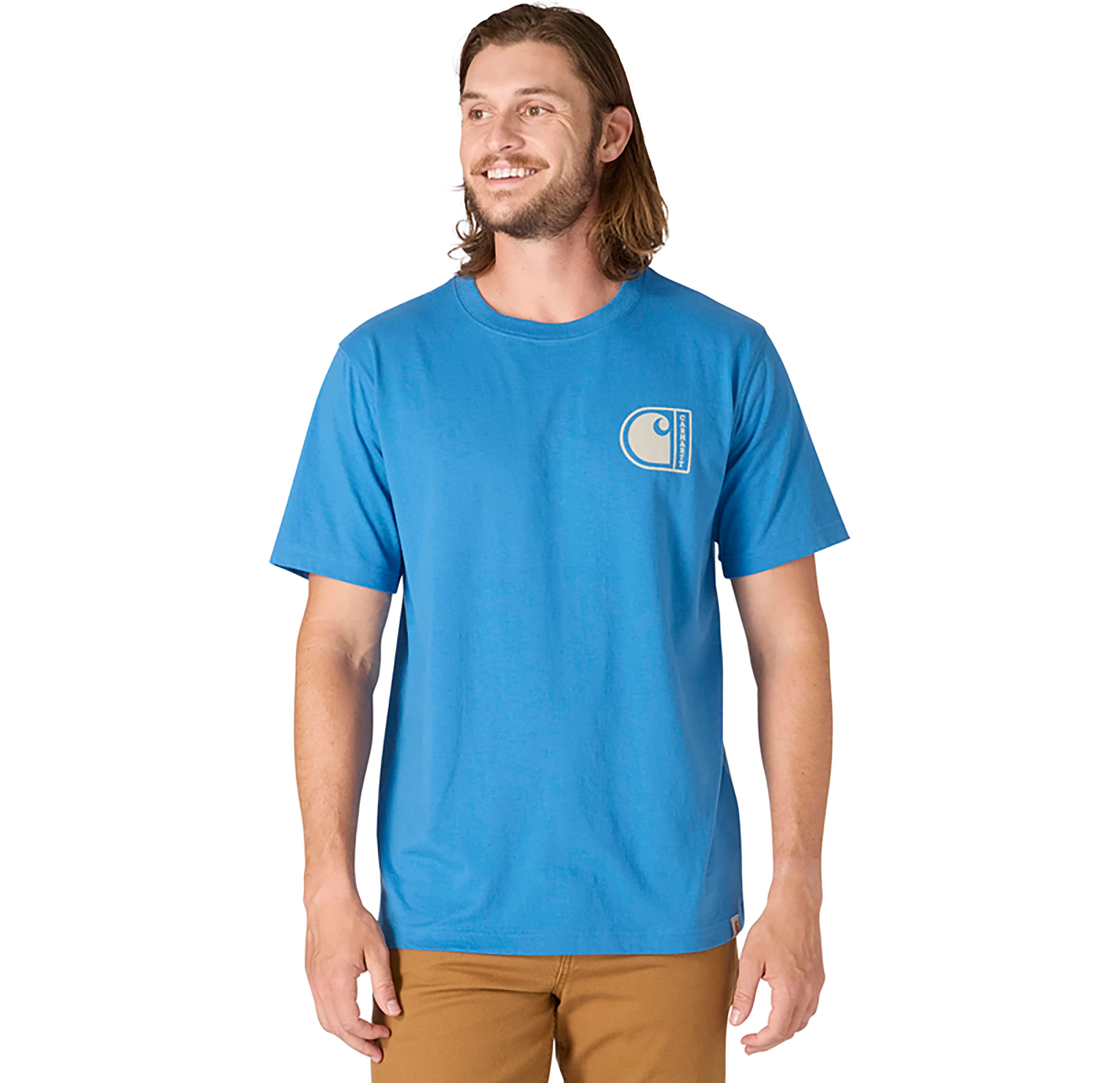 Carhartt Men's Relaxed Fit Lightweight Short Sleeve C Graphic T-shirt