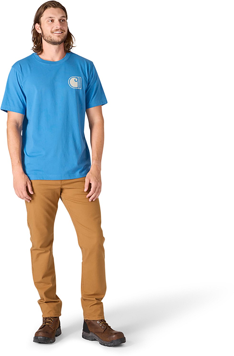 Carhartt Men's Relaxed Fit Lightweight Short Sleeve C Graphic T-shirt - view number 4