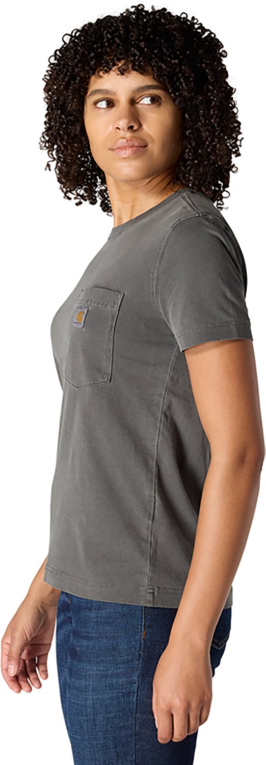 Carhartt Women's Short Sleeve Garment Dye Pocket T-shirt                                                                         - view number 3