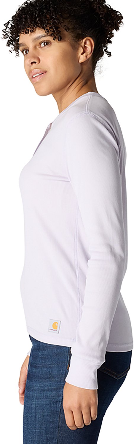 Carhartt Women's TENCEL Fiber Series Relaxed Fit Long Sleeve Henley Shirt - view number 3