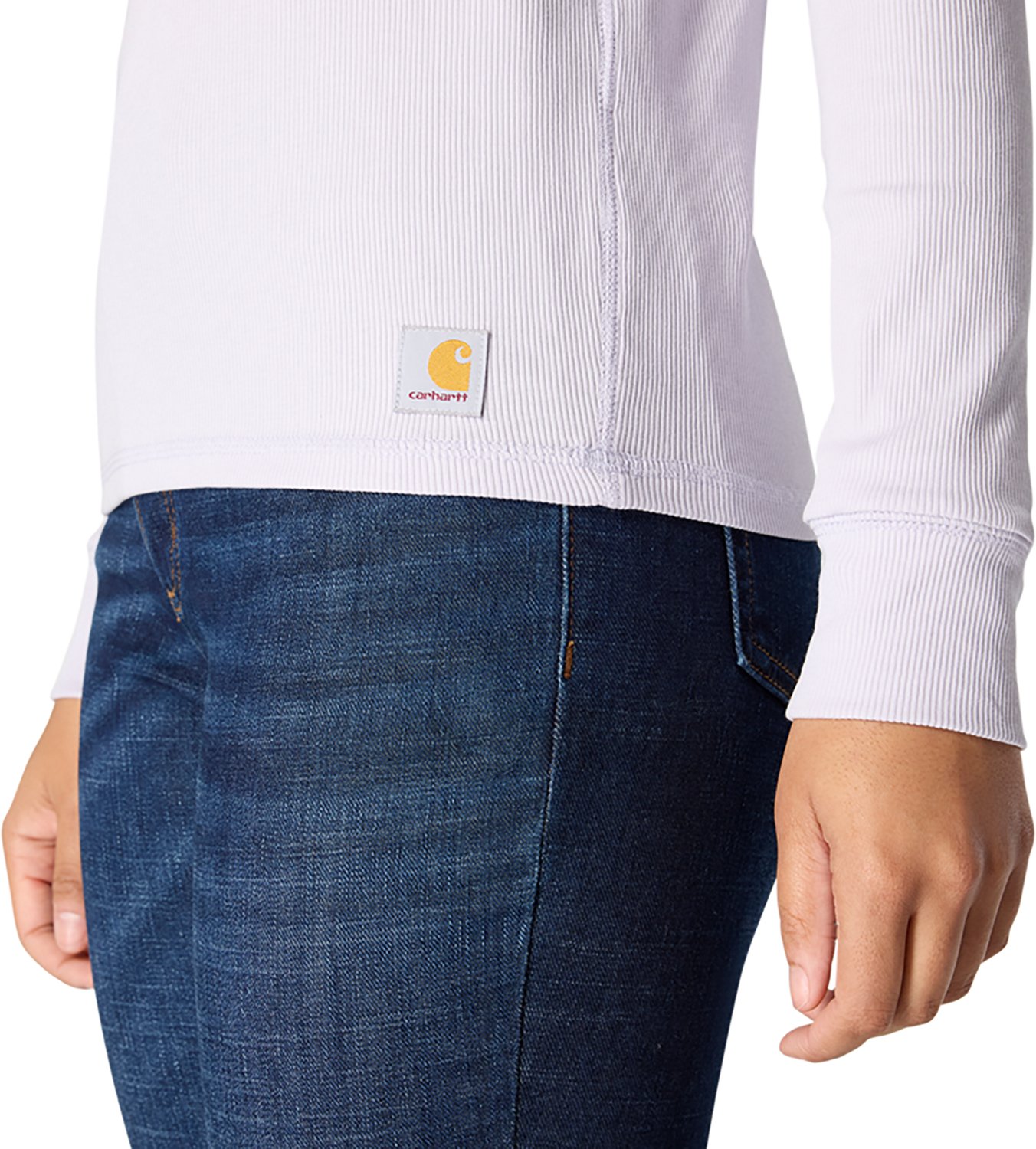 Carhartt Women's TENCEL Fiber Series Relaxed Fit Long Sleeve Henley Shirt - view number 4