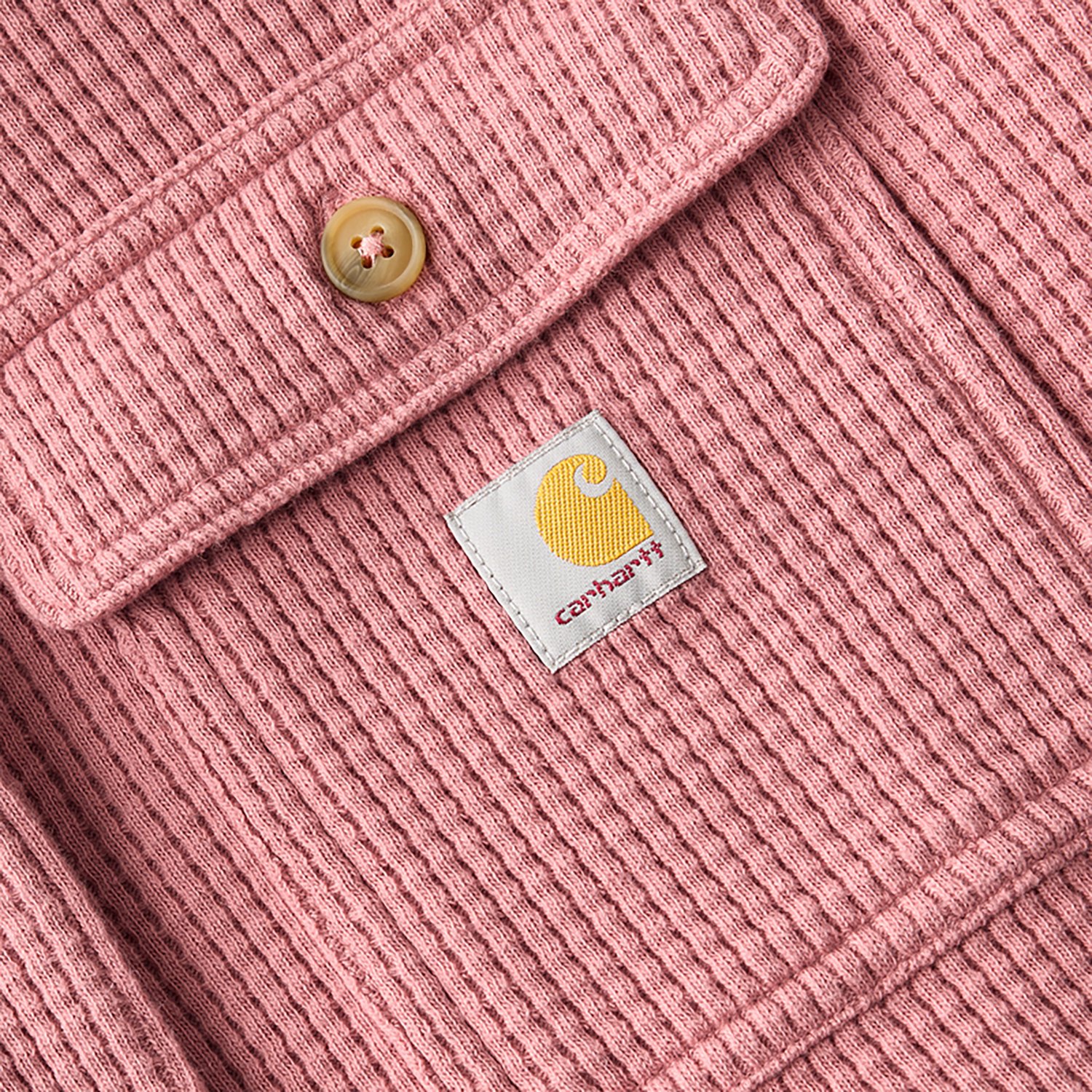 Carhartt Women's Heavyweight Waffle Knit Long Sleeve Button Up Shirt - view number 4