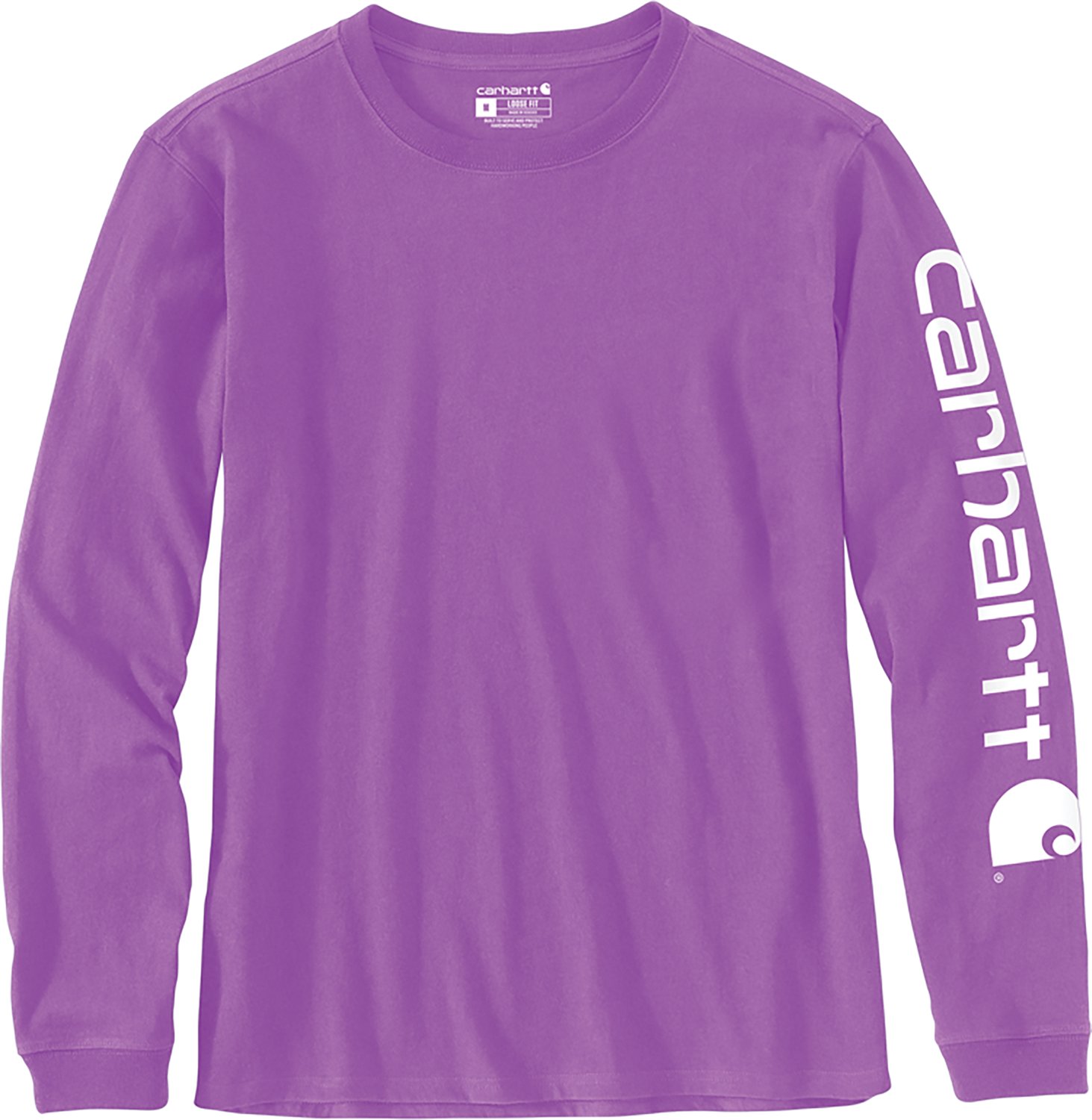 Carhartt Women's Relaxed Fit Midweight Logo Long Sleeve - view number 3