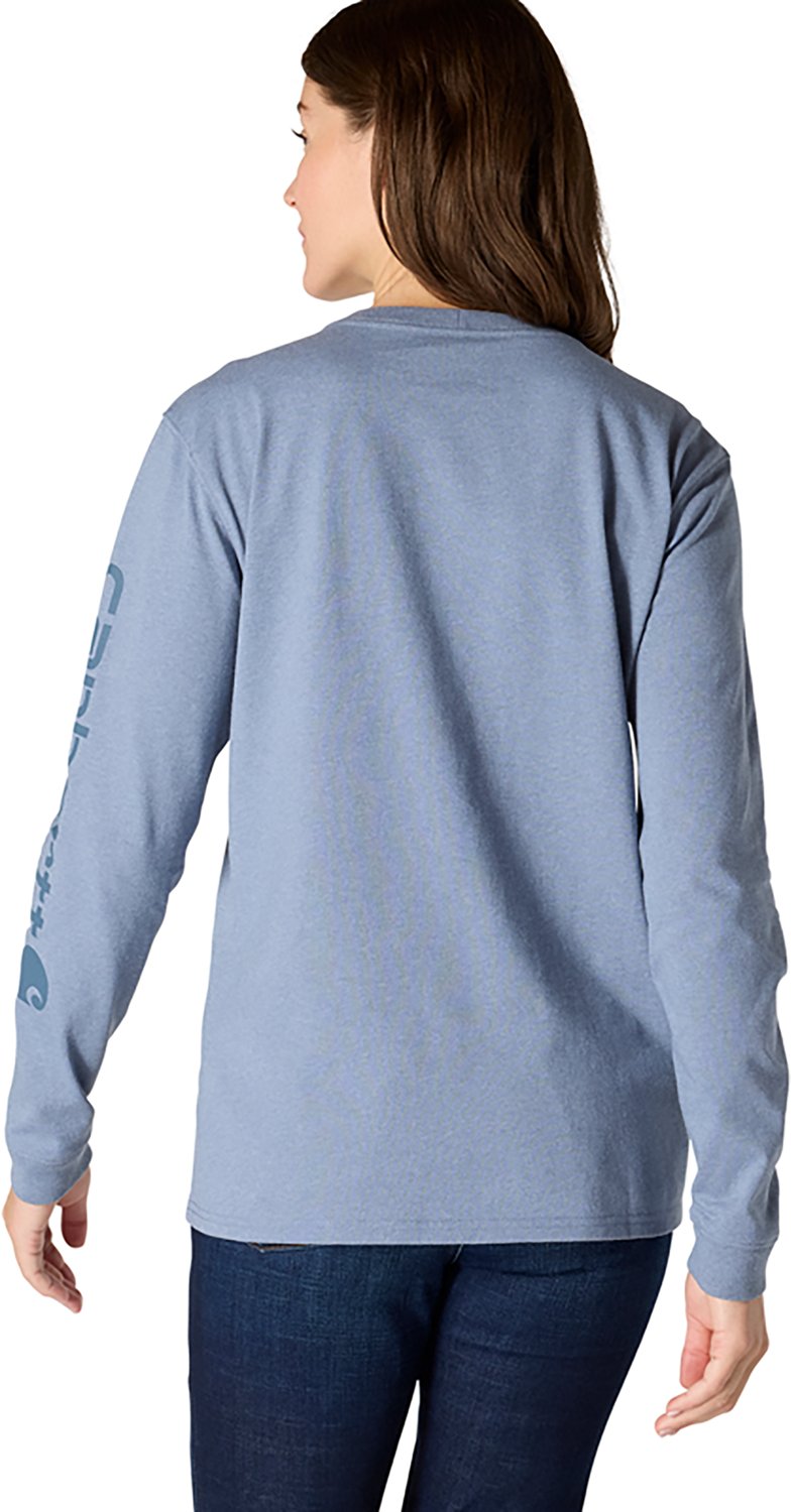 Carhartt Women's Relaxed Fit Midweight Logo Long Sleeve - view number 2