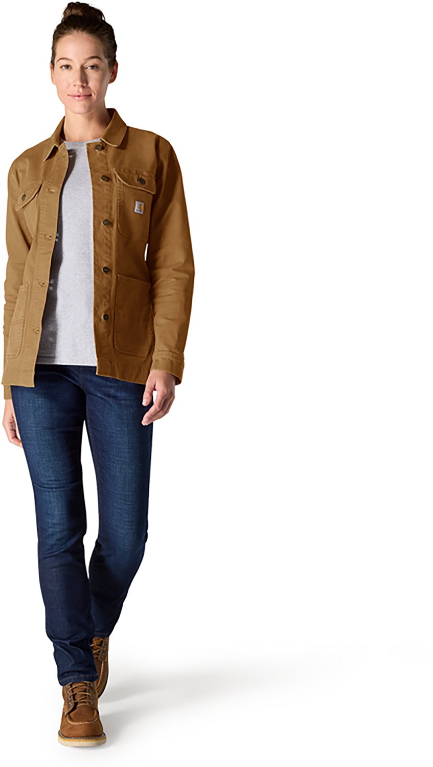 Carhartt Women's Rugged Flex® Loose Fit Canvas Chore Jacket - view number 4