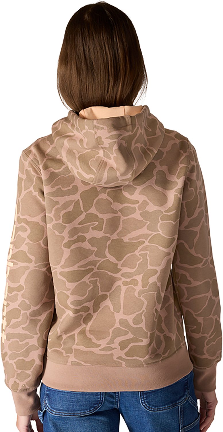 Carhartt Women's Relaxed Fit Midweight Logo Sleeve Graphic Camo Sweatshirt - view number 2