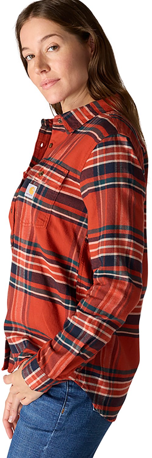 Carhartt Women's TENCEL Fiber Series Relaxed Fit Plaid Long Sleeve Shirt - view number 3