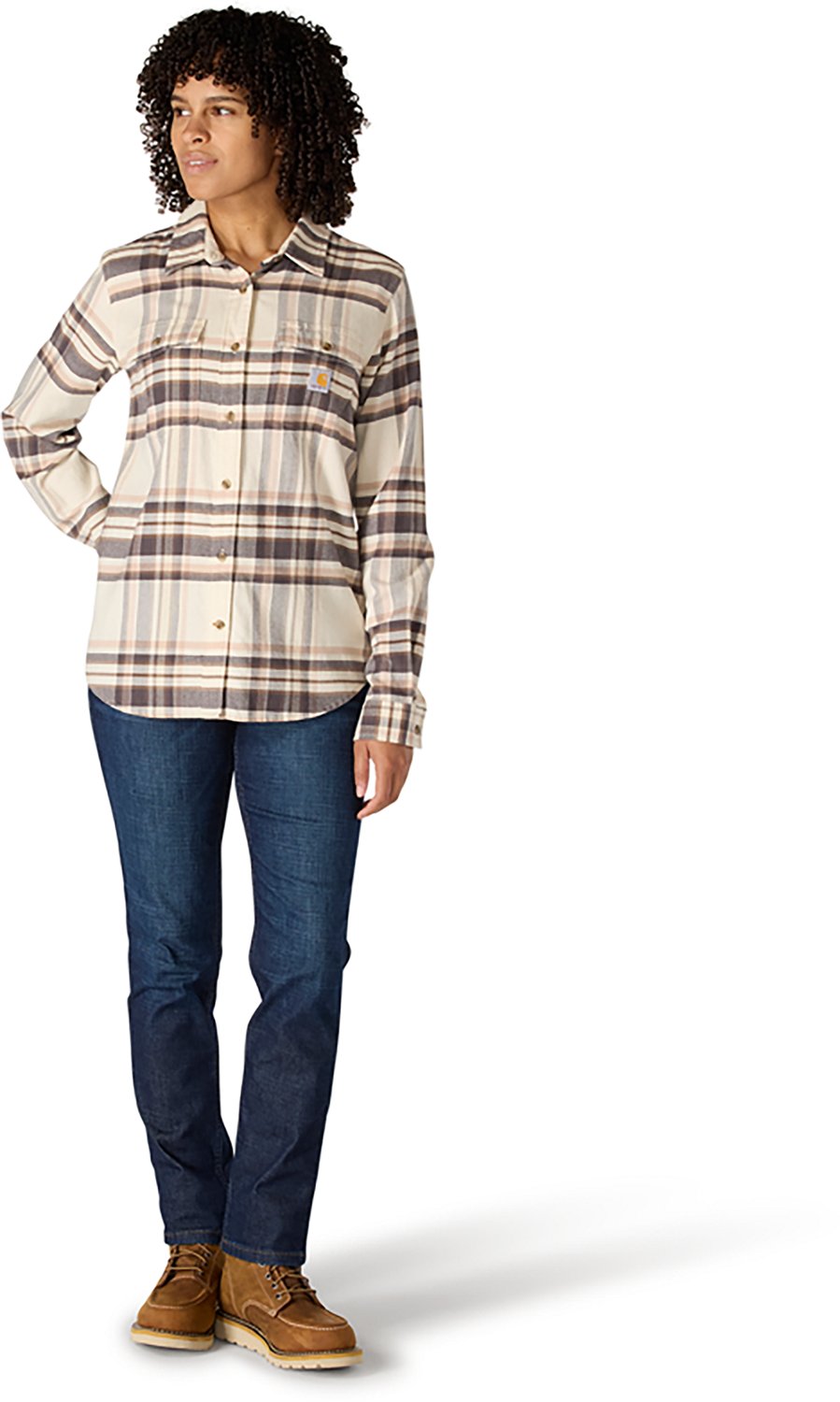 Carhartt Women's TENCEL Fiber Series Relaxed Fit Plaid Long Sleeve Shirt - view number 4