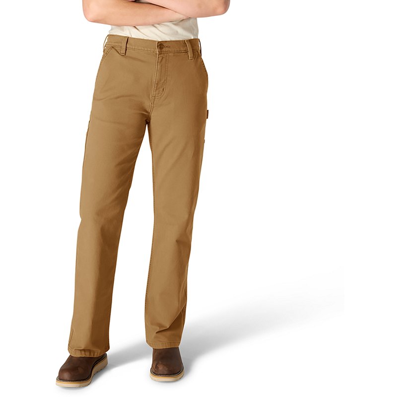 Carhartt Carpenter Canvas Pants for Ladies - Carhartt Brown