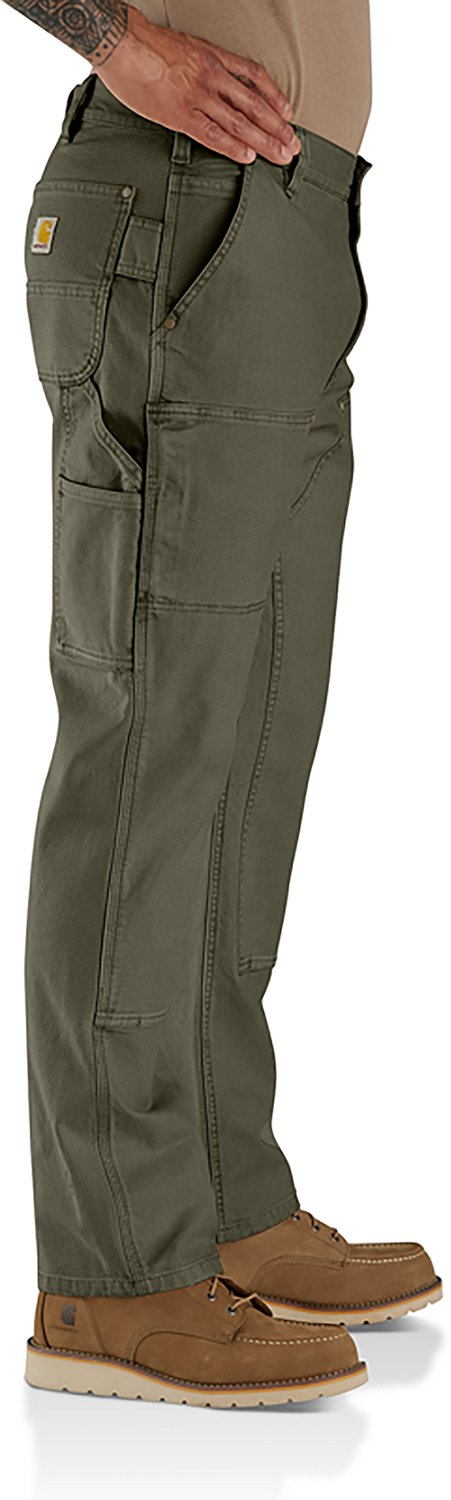 Carhartt Men's Rugged Flex® Relaxed Fit Garment Dyed Duck Double-Front Utility Pants - view number 3