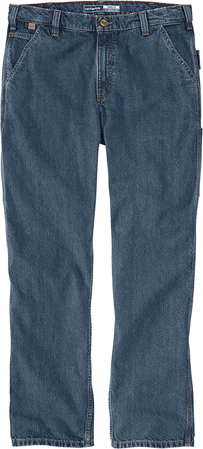 Carhartt Men's FR Loose Straight Denim Dungarees - view number 6