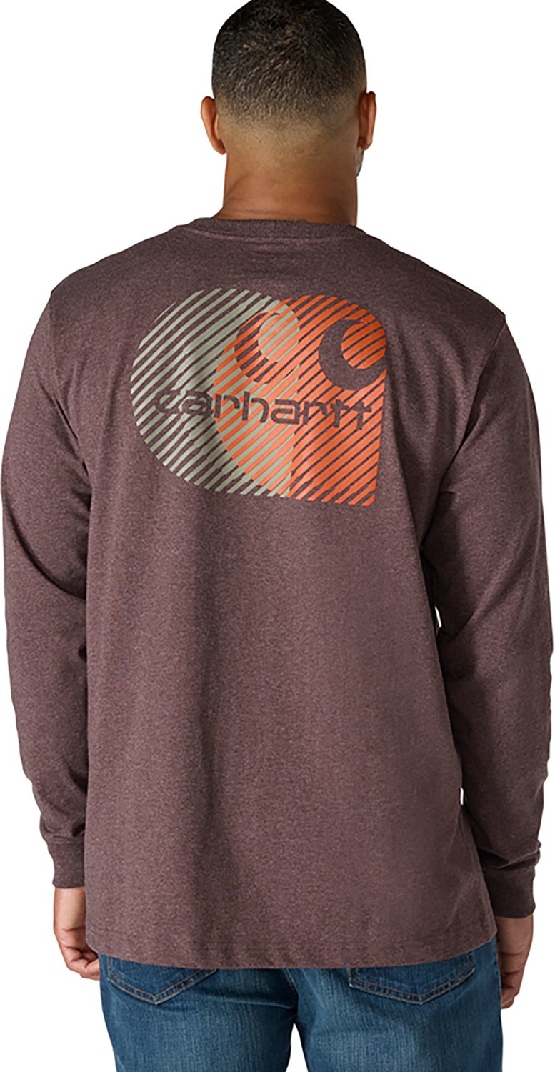 Carhartt Men's Relaxed Fit Heavyweight Pocket C Graphic Long Sleeve T-shirt - view number 2