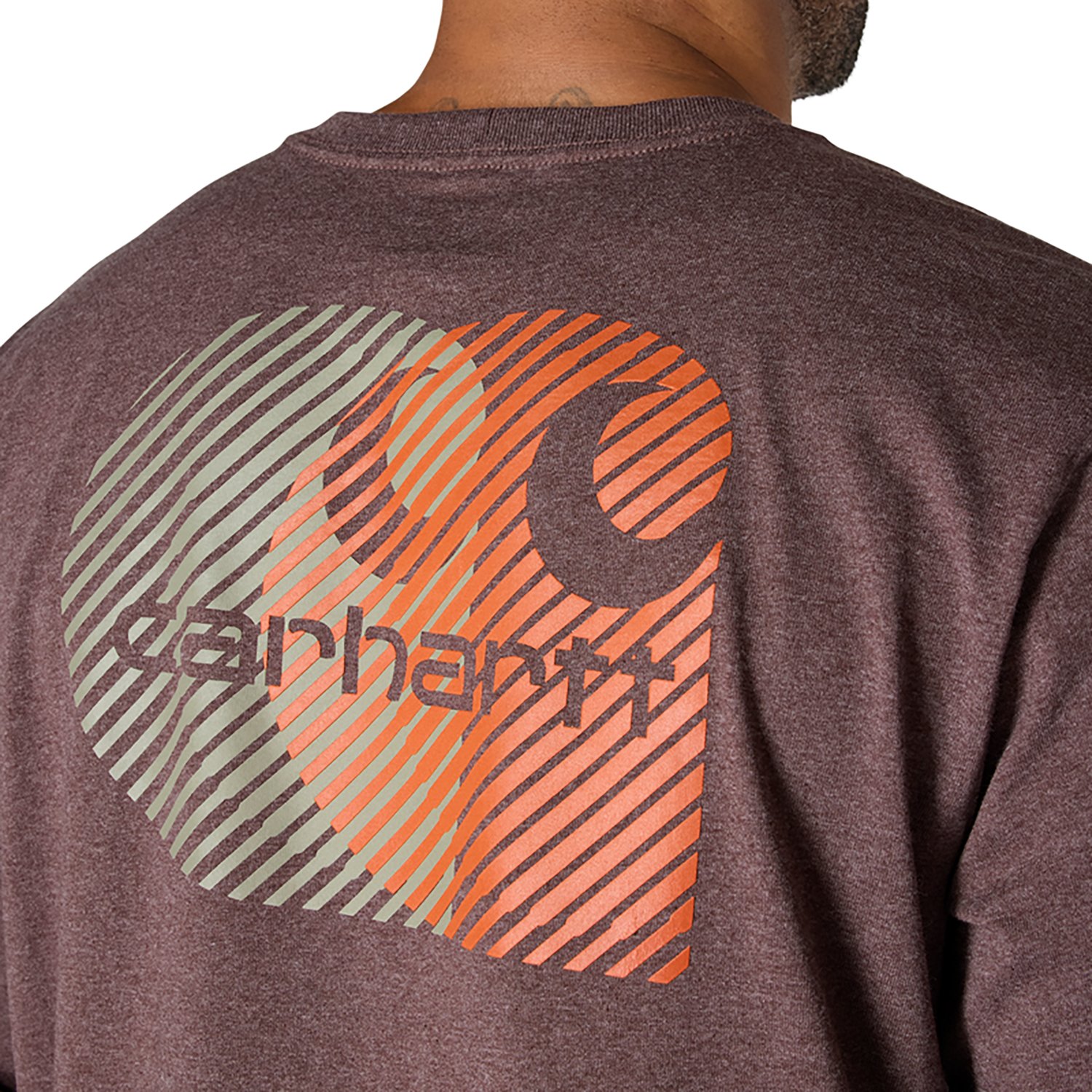 Carhartt Men's Relaxed Fit Heavyweight Pocket C Graphic Long Sleeve T-shirt - view number 3
