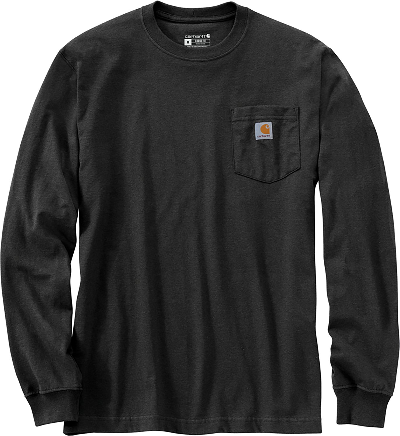 Carhartt Men's Loose Fit Heavyweight Pocket Deer Graphic Long Sleeve T-shirt - view number 2