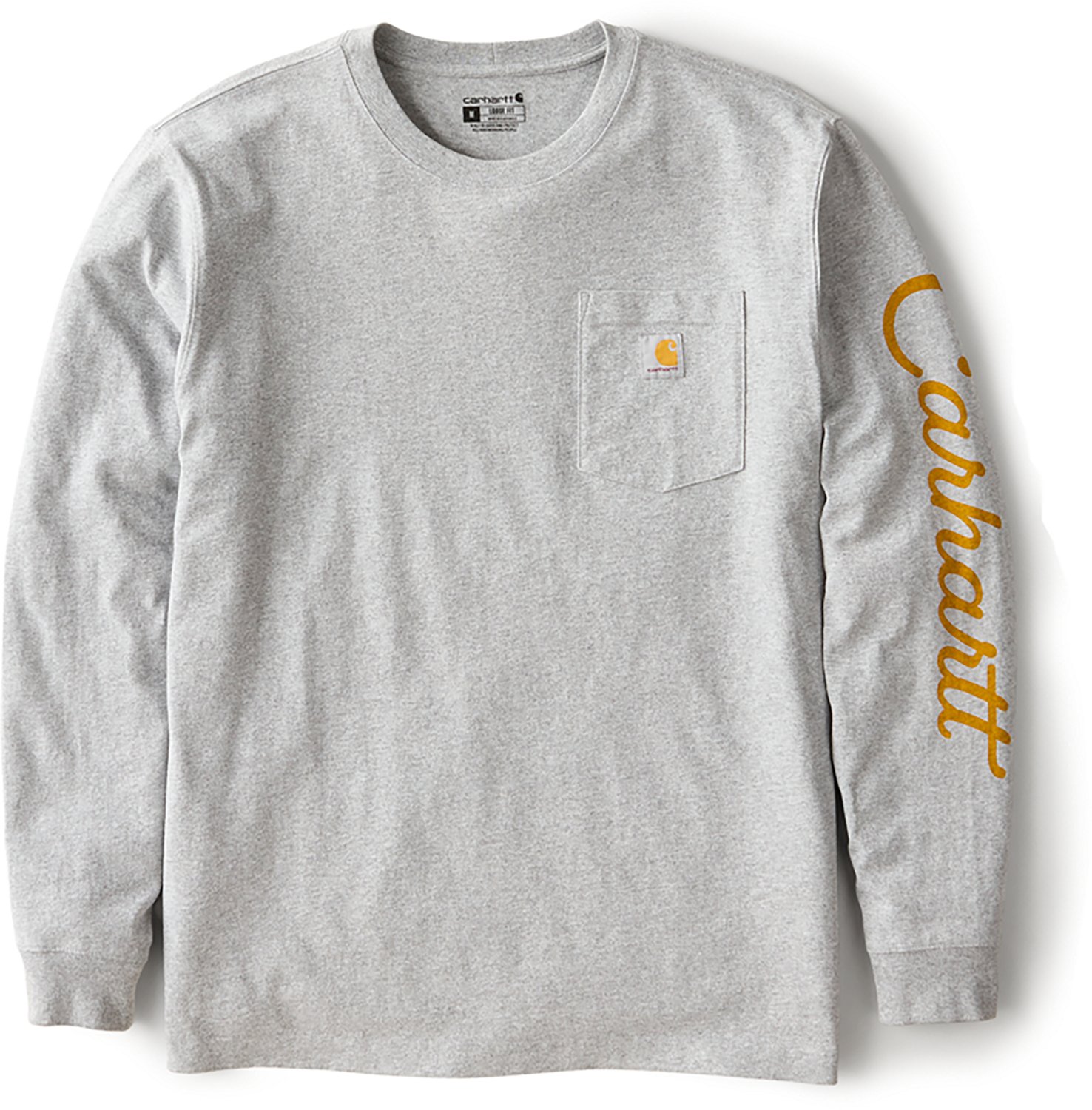 Carhartt Men's Loose Fit Heavyweight Pocket Dog Graphic Long Sleeve T-shirt - view number 5