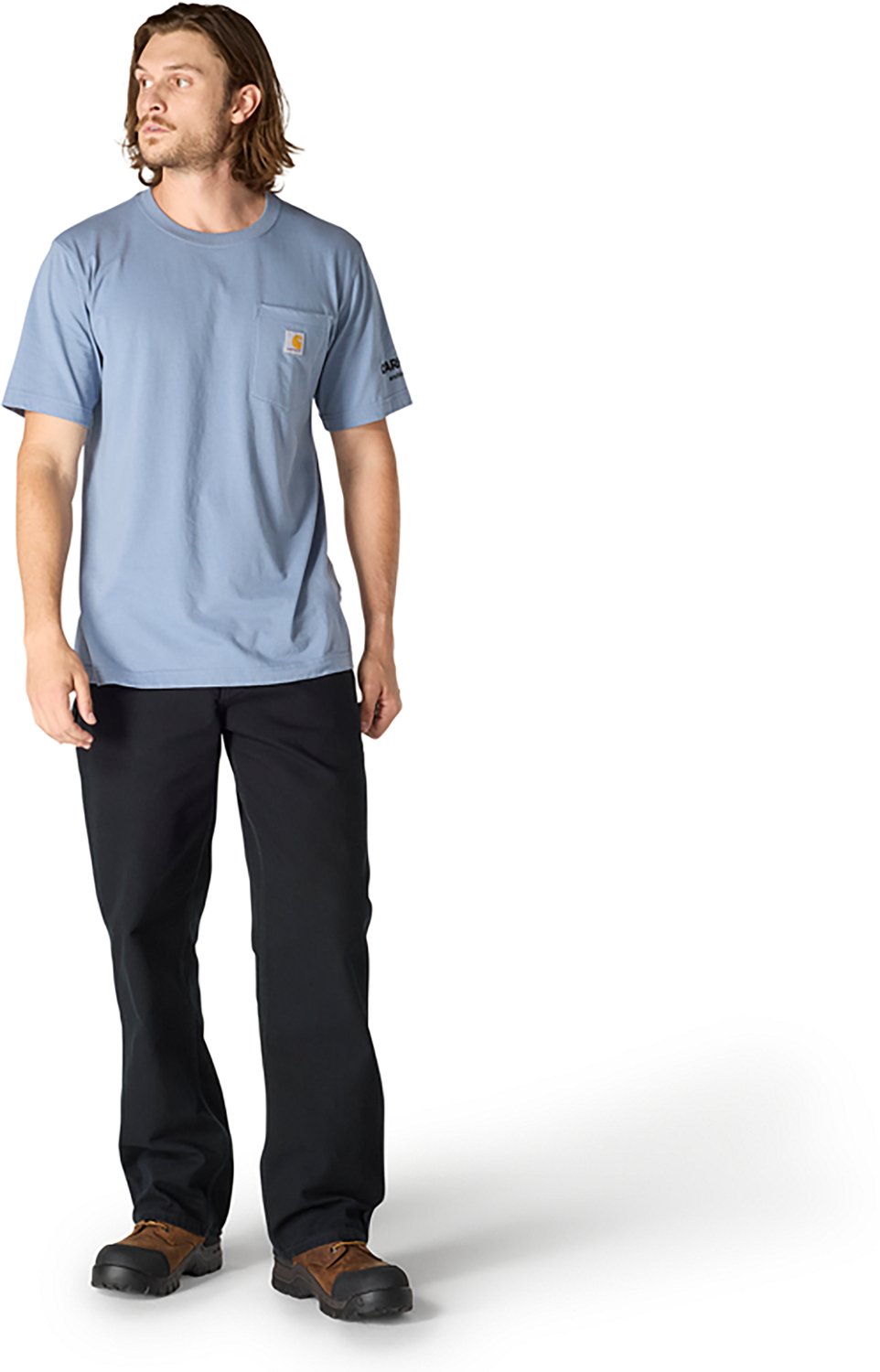 Carhartt Men's Relaxed Fit Lightweight Pocket Short Sleeve Streetcar Graphic T-shirt - view number 5