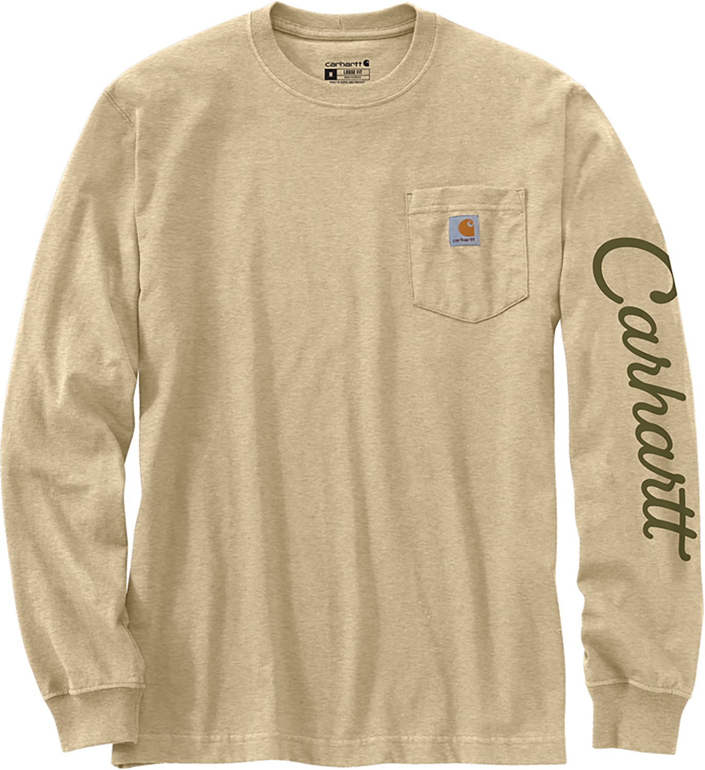 Carhartt Men's Loose Fit Heavyweight Pocket Duck Graphic Long Sleeve T-shirt