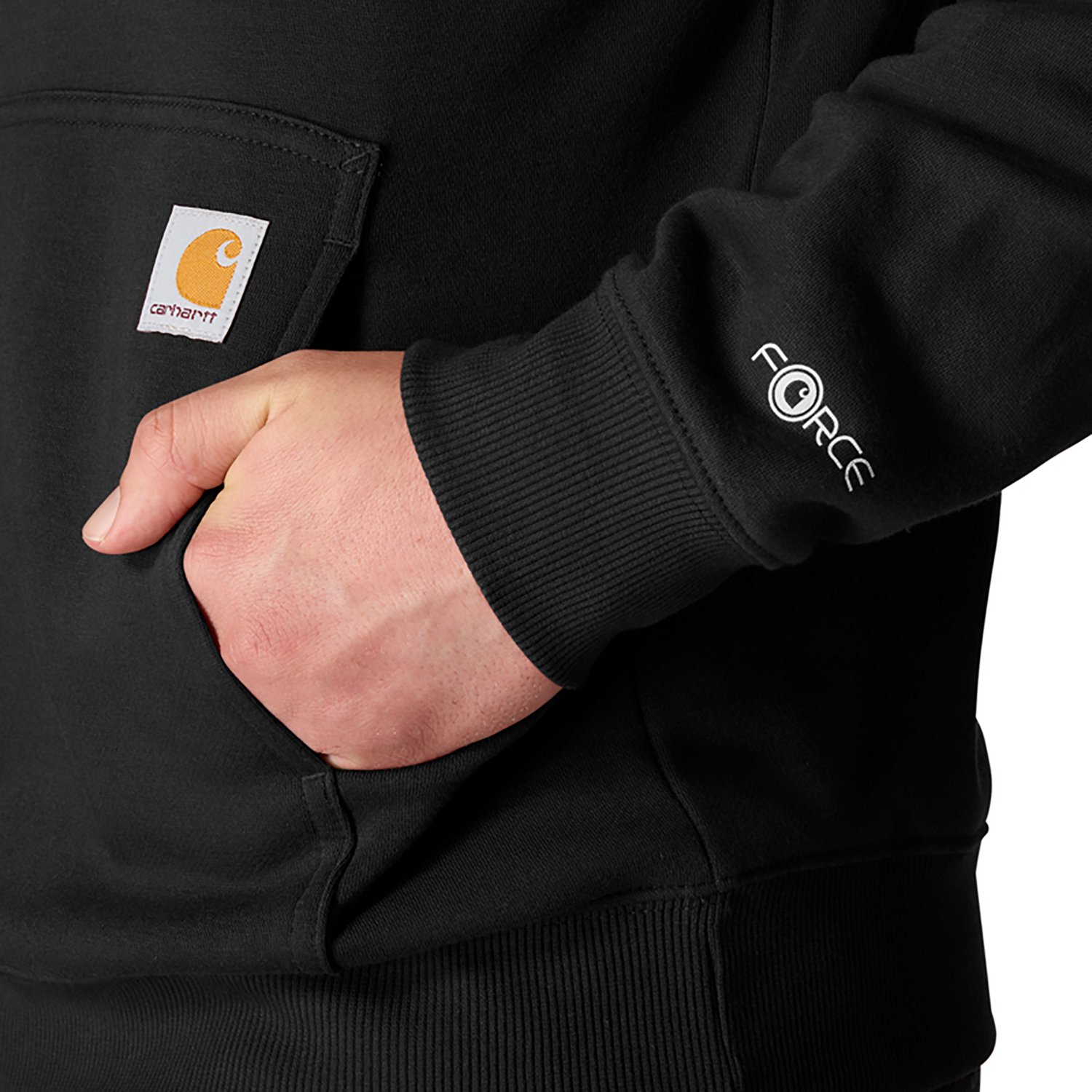 Carhartt Men's Fast Dry Force Logo Hoodie - view number 3