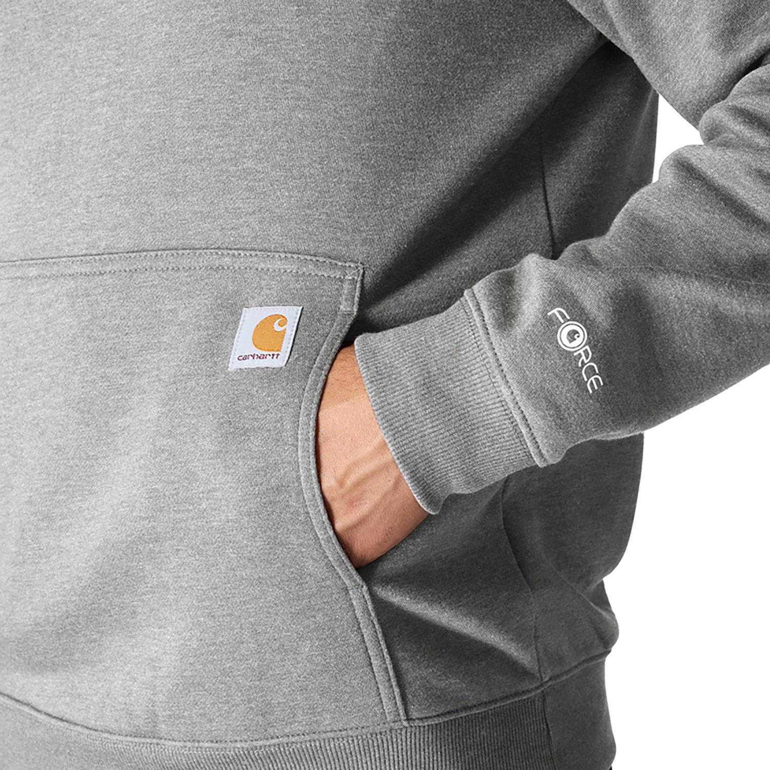 Carhartt Men's Fast Dry Force Logo Hoodie - view number 4