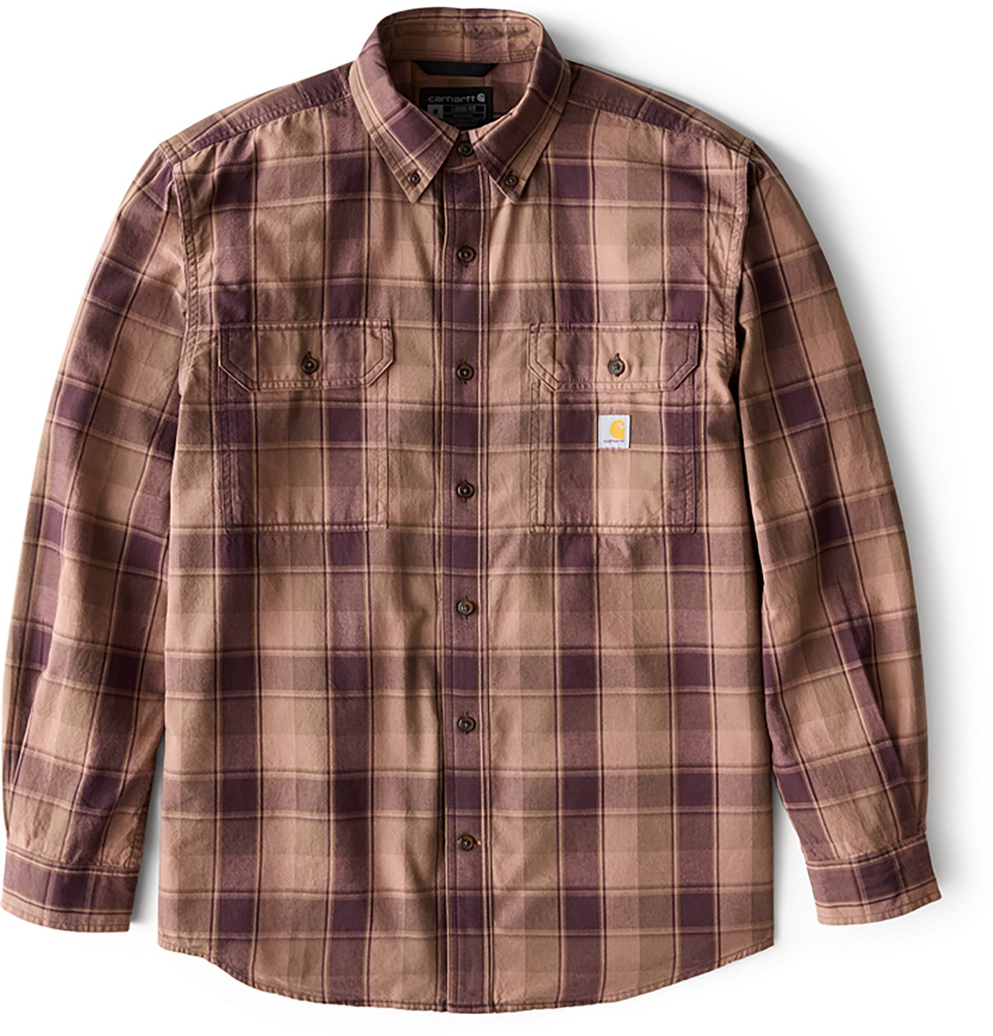 Carhartt Men's Loose Fit Midweight Chambray Long Sleeve Plaid Shirt - view number 6