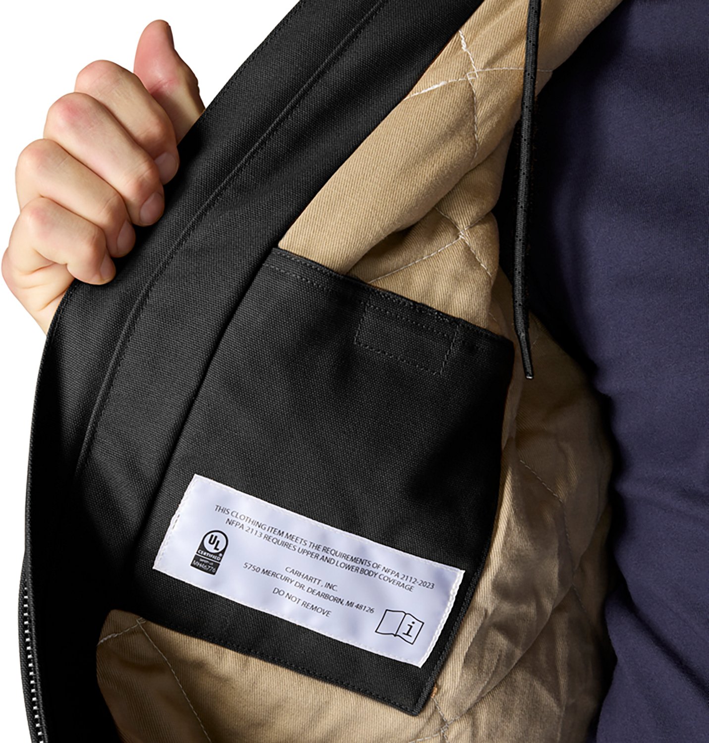 Carhartt Men's Flame Resistant Loose Fit Duck Insulated Active Jacket - view number 3