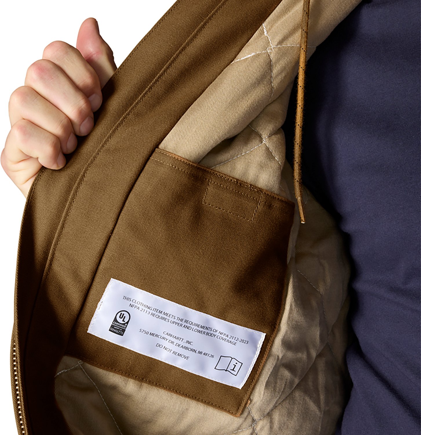 Carhartt Men's Flame Resistant Loose Fit Duck Insulated Active Jacket - view number 3