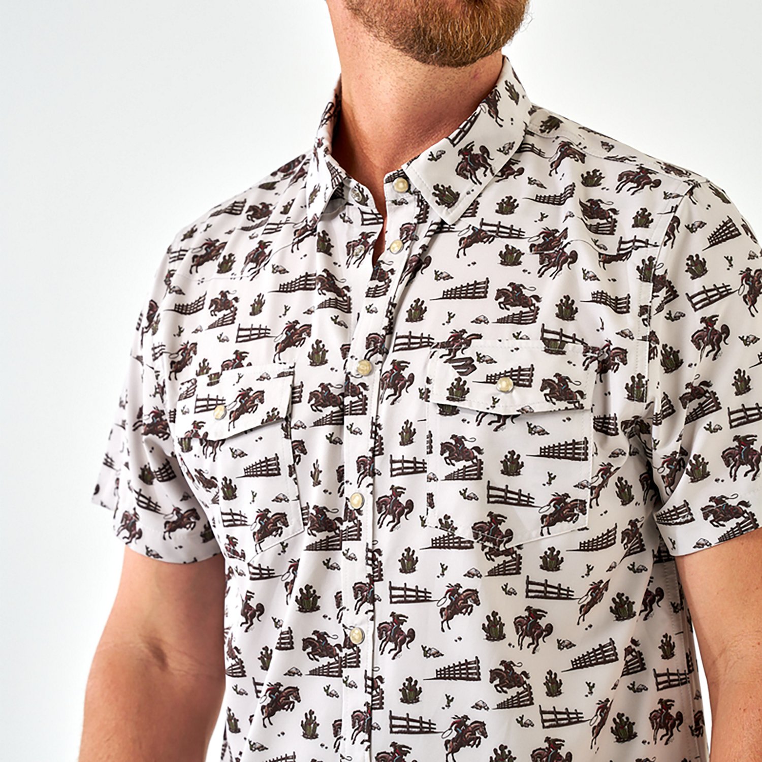 BURLEBO Men's Performance Western Shirt - view number 3